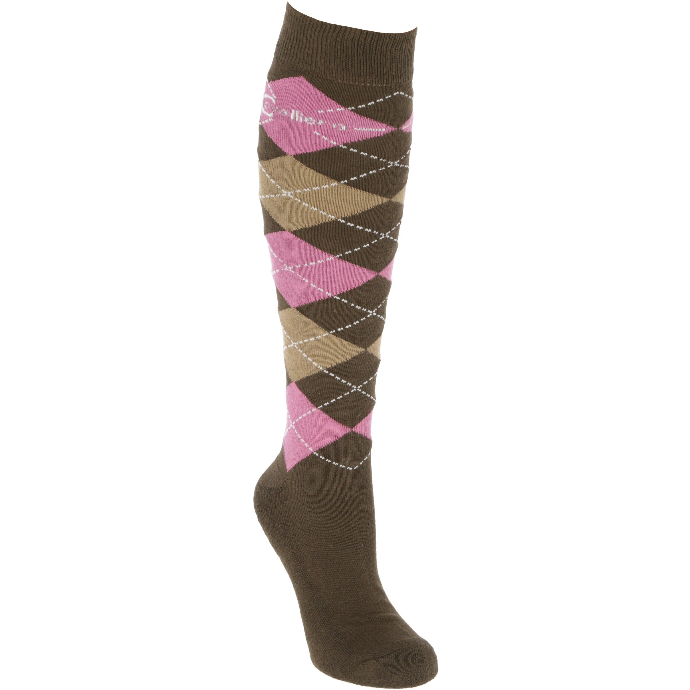 Reitsocken BRESCIA wood/dark-rose