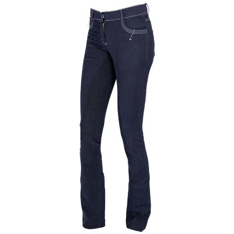 Damen Jodhpur Reithose Vollbesatz BASIC PLUS blau