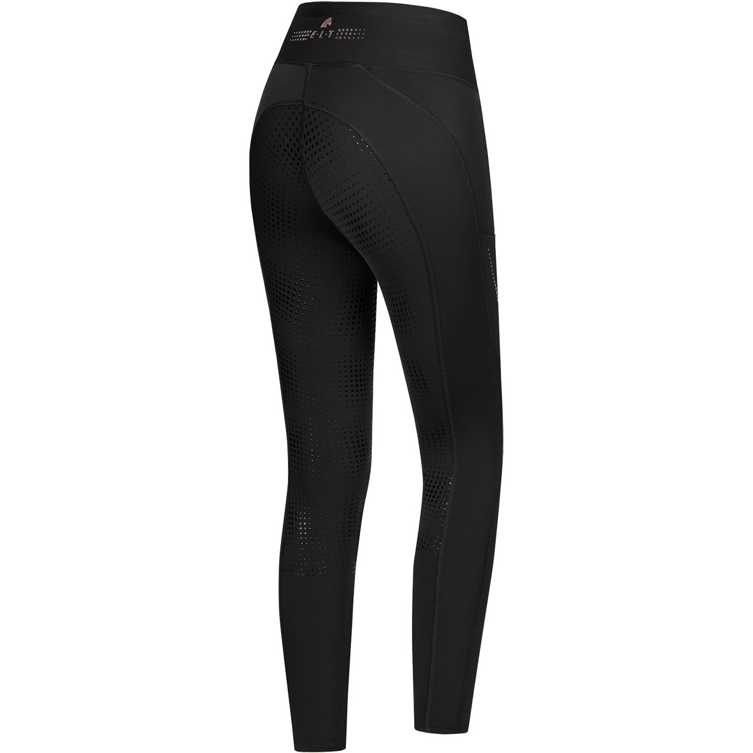 Kinder Thermo-Reitleggings Silikon Vollbesatz MILLA schwarz