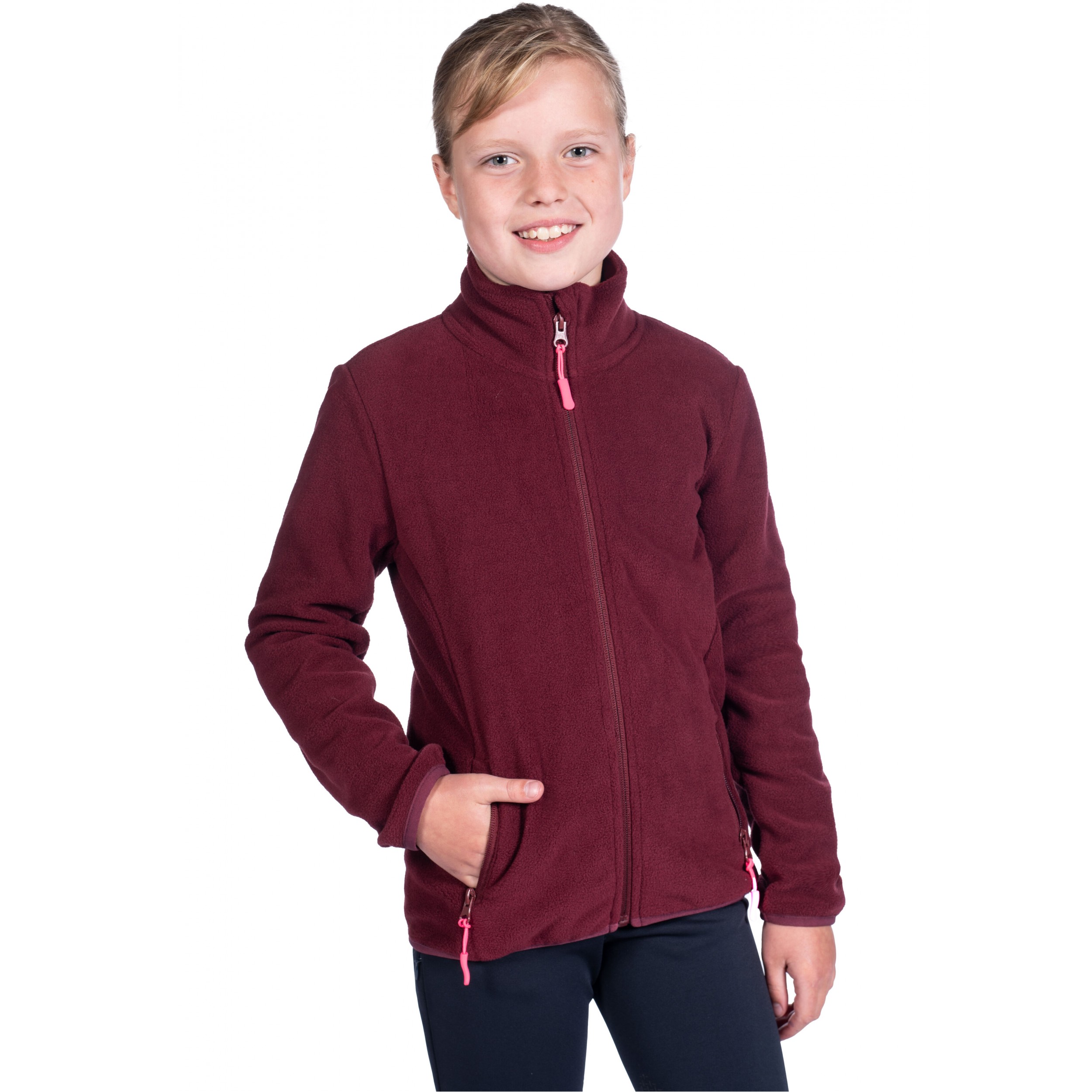 Kinder Fleecejacke ANNI weinrot