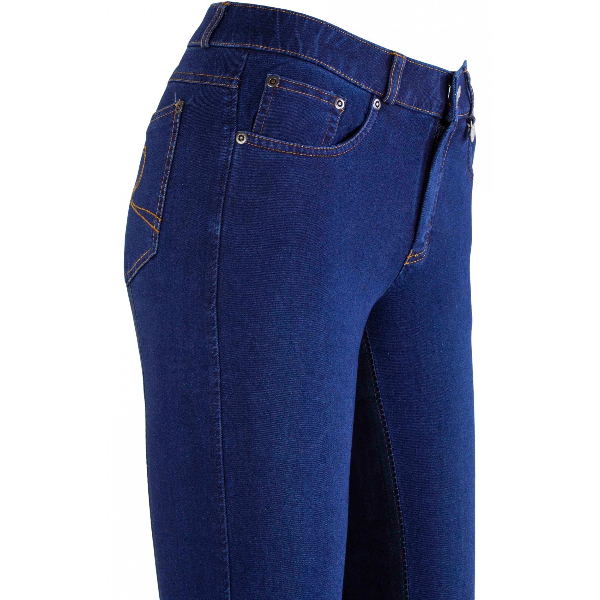 Damen Jodhpur Reithose Vollbesatz DINA Jeans jeansblau/nachtblau