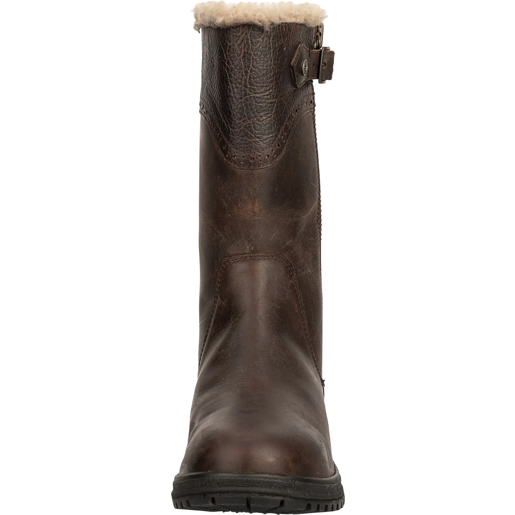 Winter Damen Reitstiefel DUFLON Echtleder waxy brown