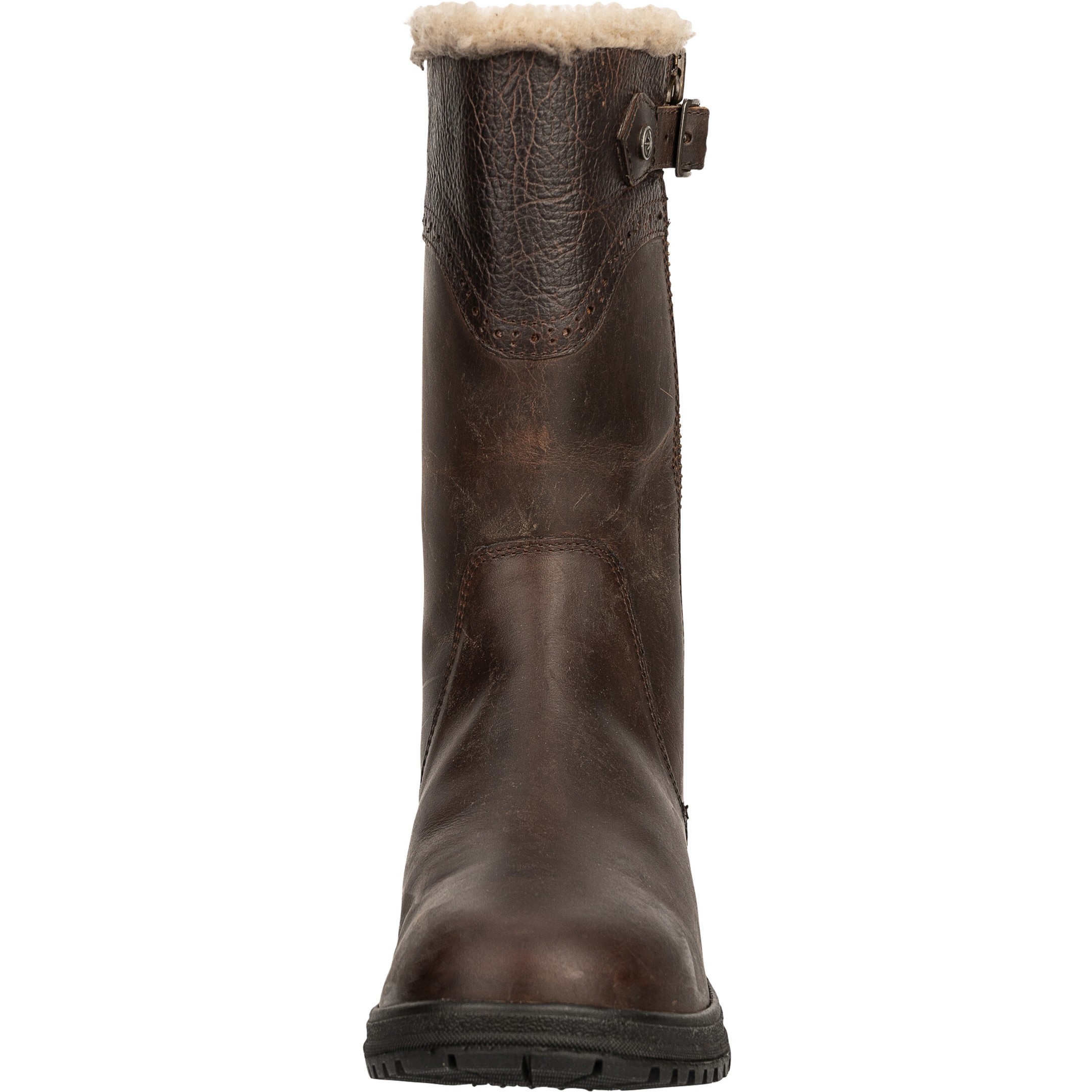 Winter Damen Reitstiefel DUFLON Echtleder waxy brown