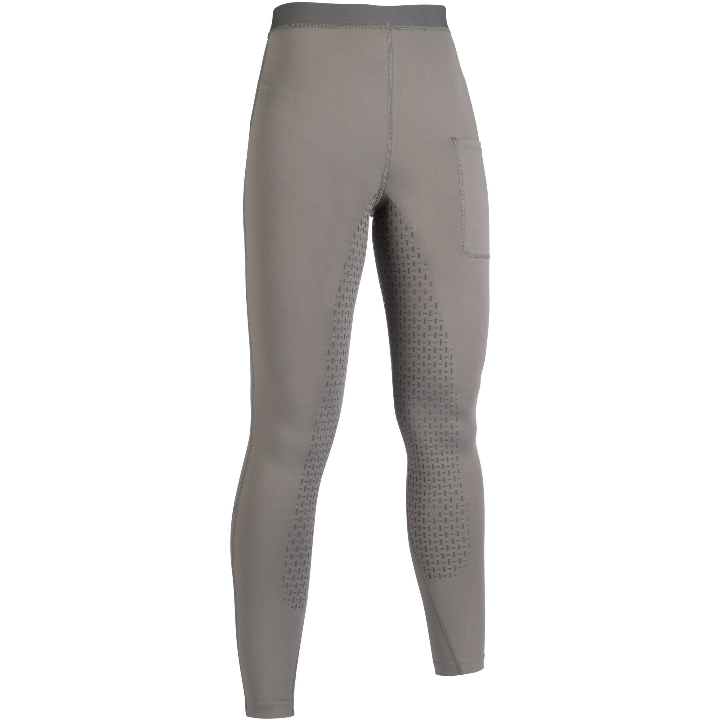 Damen Reitleggings Silikon Vollbesatz FLOW olivgrün