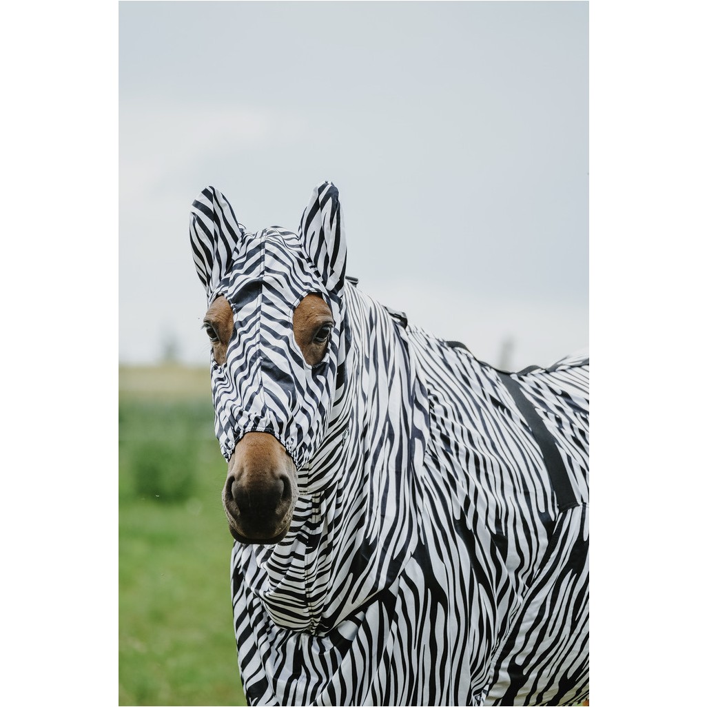 Ekzem-Schutzhaube ZEBRA schwarz/weiß