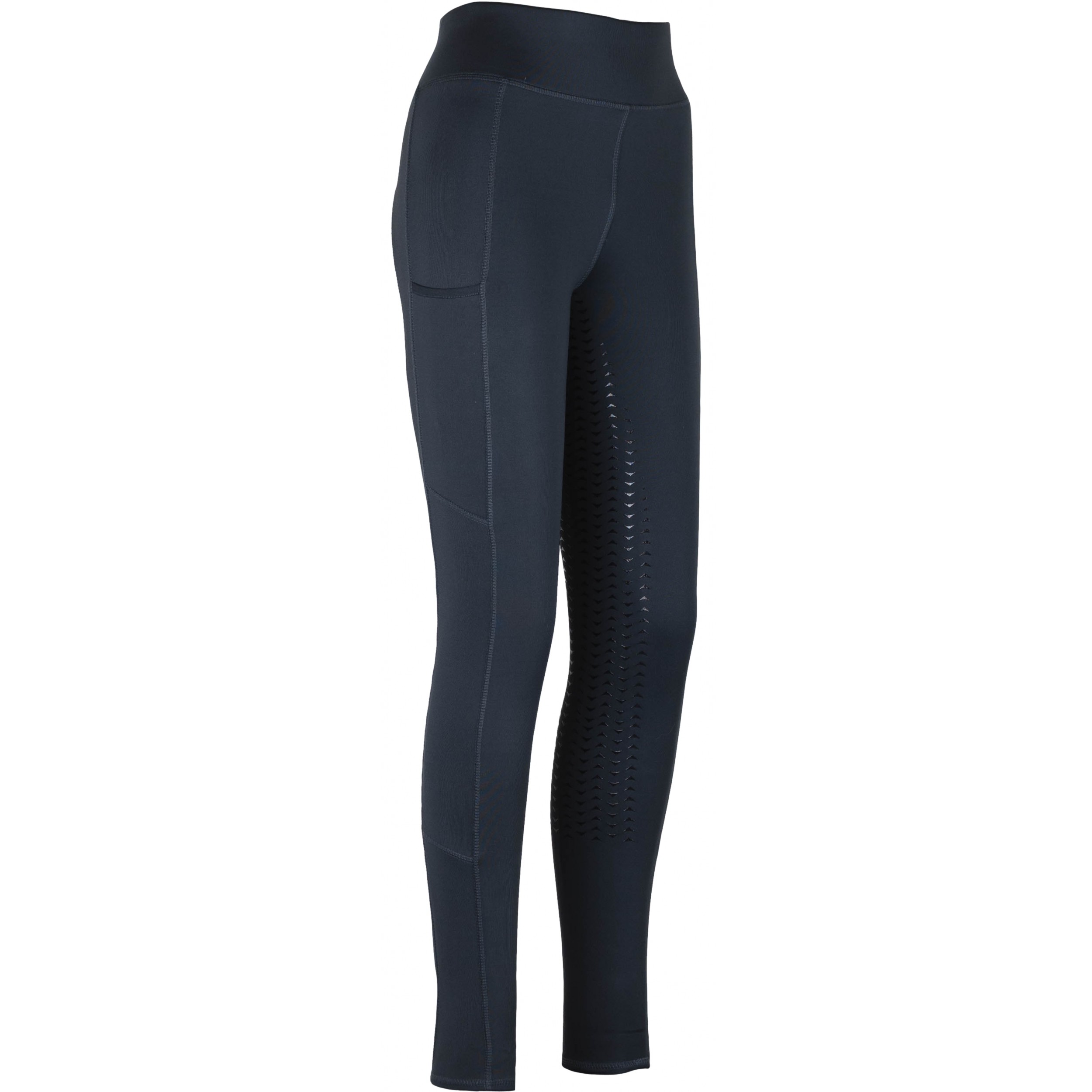 Kinder Reitleggings Silikon Vollbesatz EMILIA asphalt