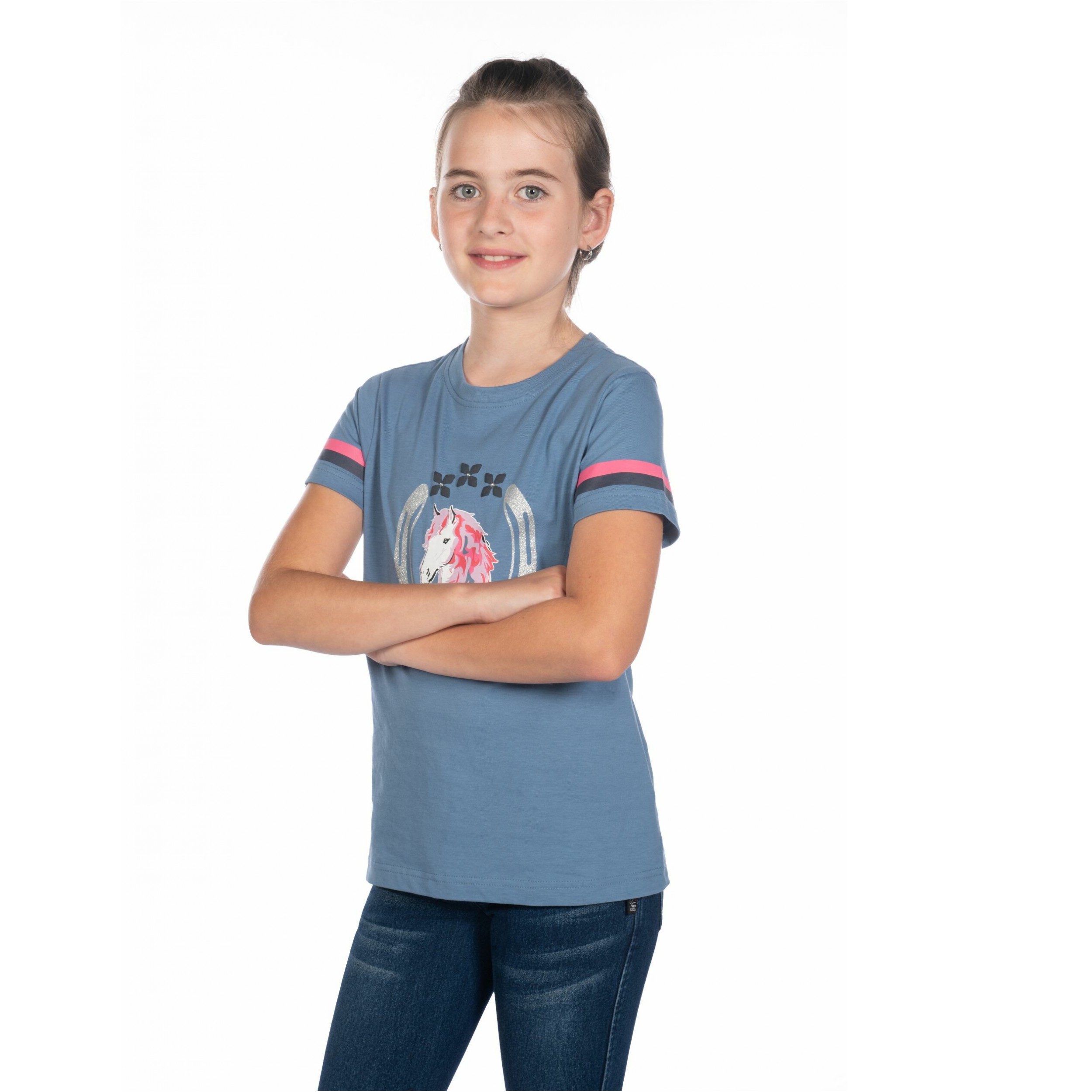 Kinder T-Shirt AYMEE rauchblau