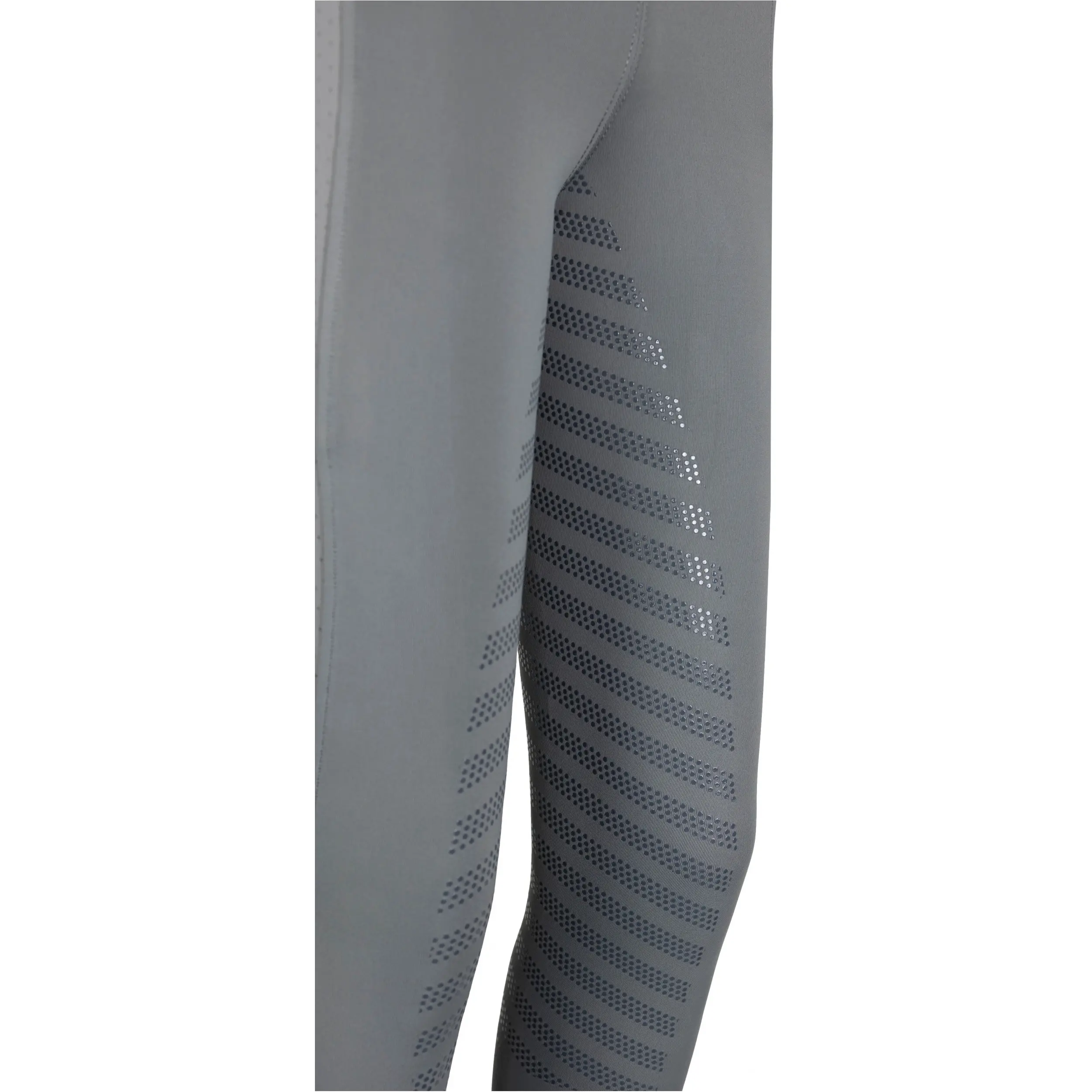 Sommer Kinder Reitleggings Silikon Vollbesatz LEA light graphite