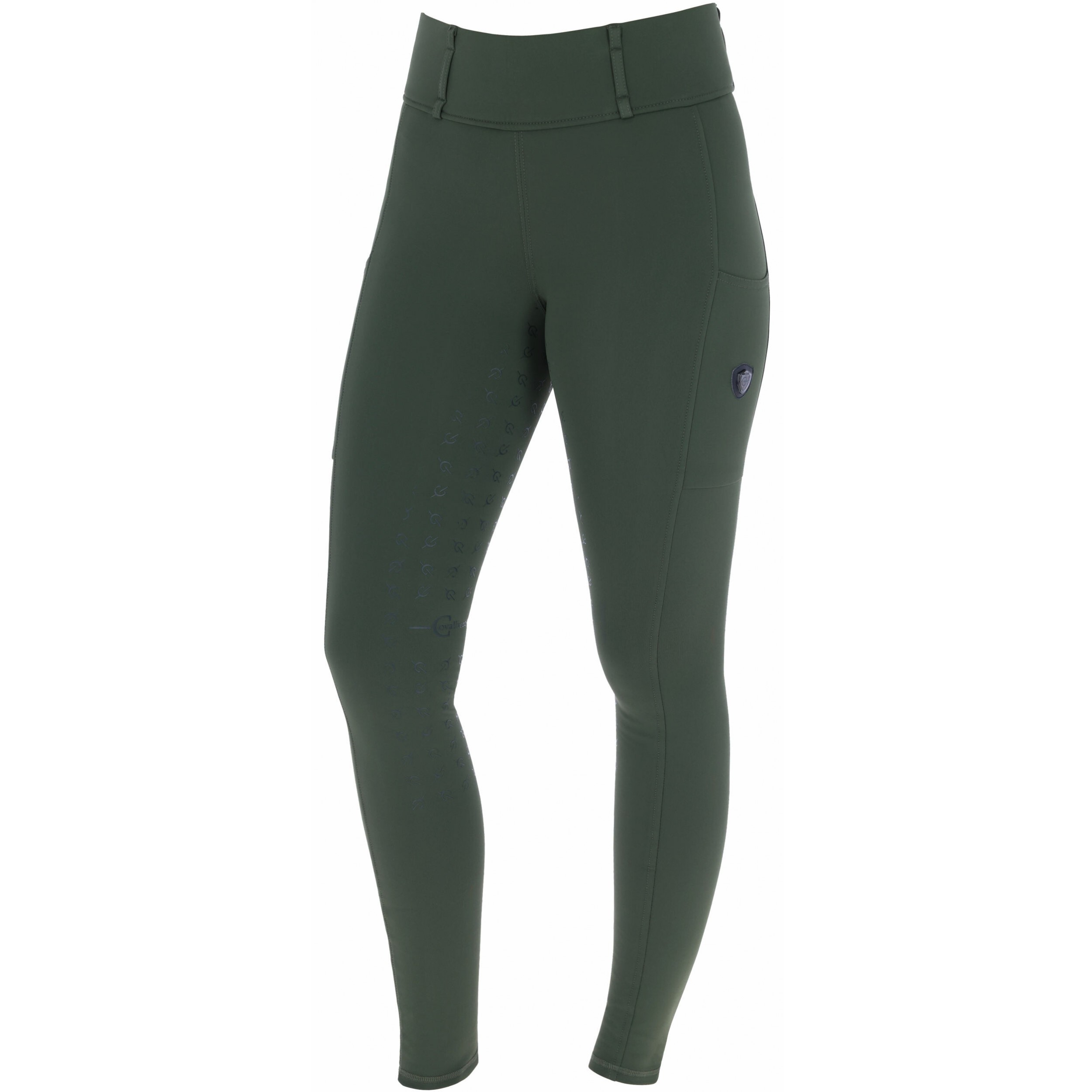 Damen Reitleggings Silikon Vollbesatz H/W24 opal green