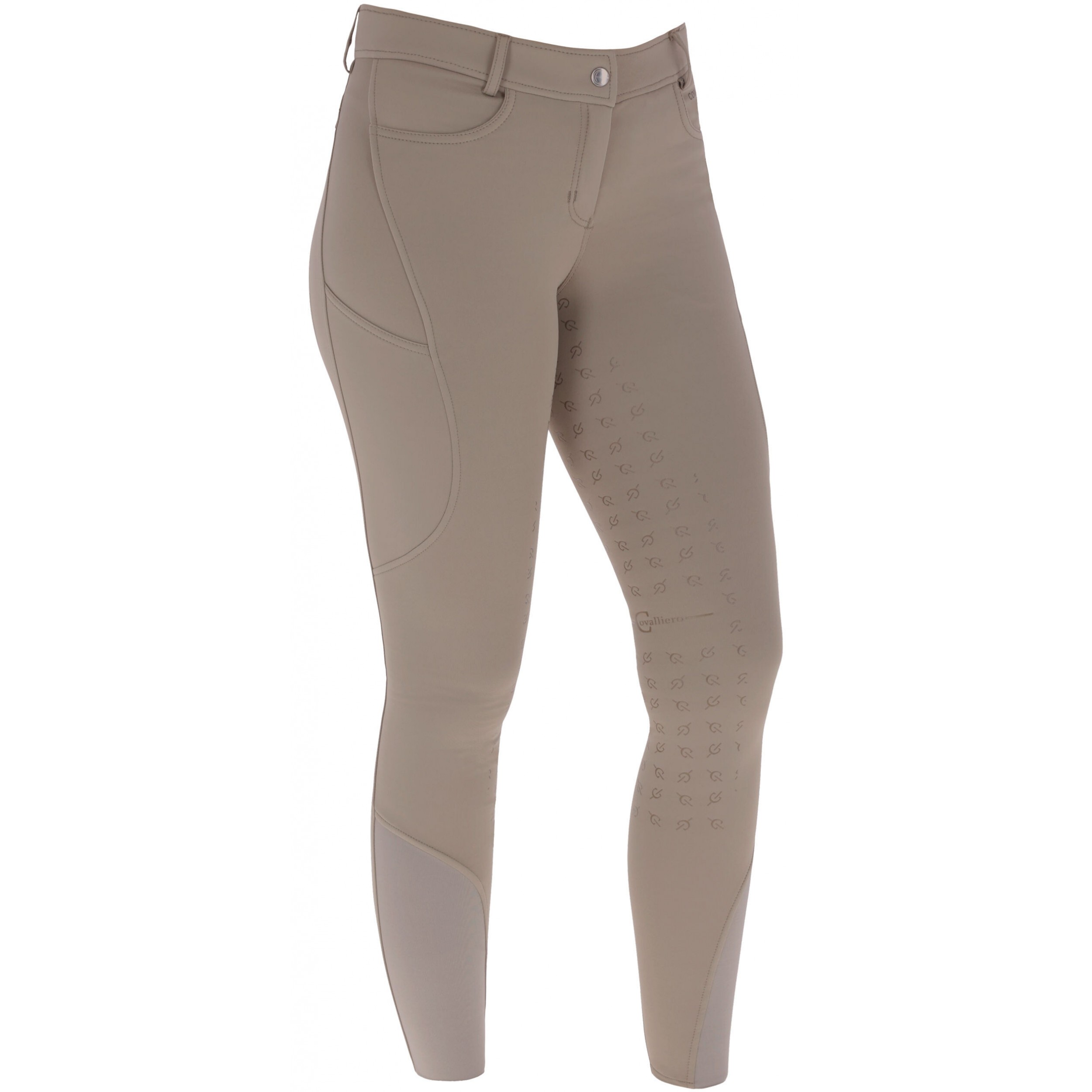 Damen Reithose Silikon Vollbesatz H/W24 taupe