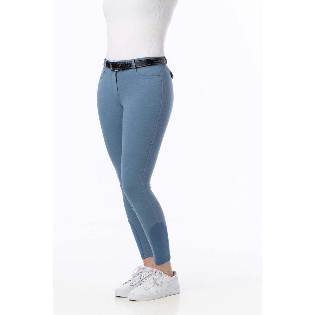 Damen Reithose Kniebesatz ALEXANDRIE blau