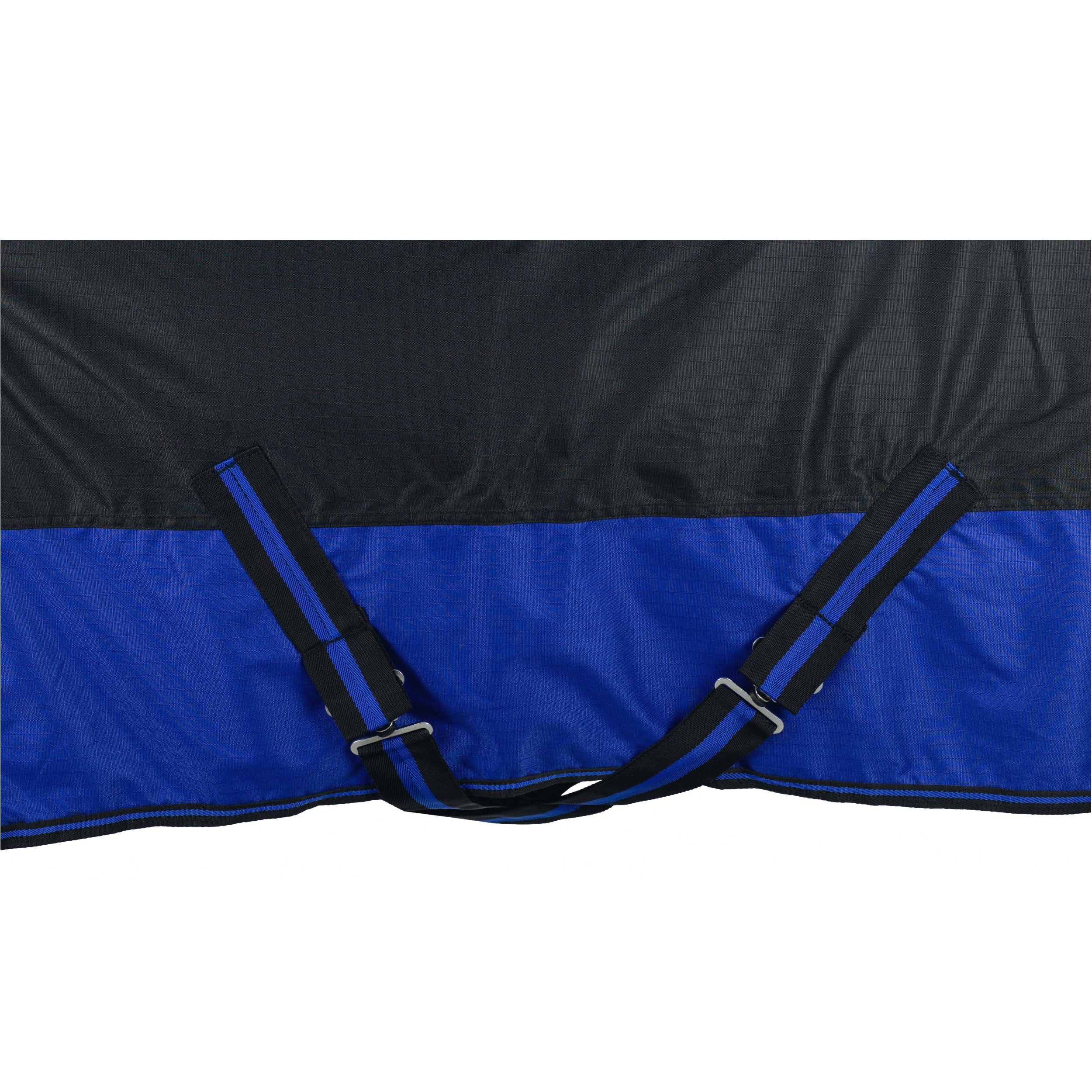 Weidedecke Polarfleece 600D BASICLINE schwarz/royalblau - Posten