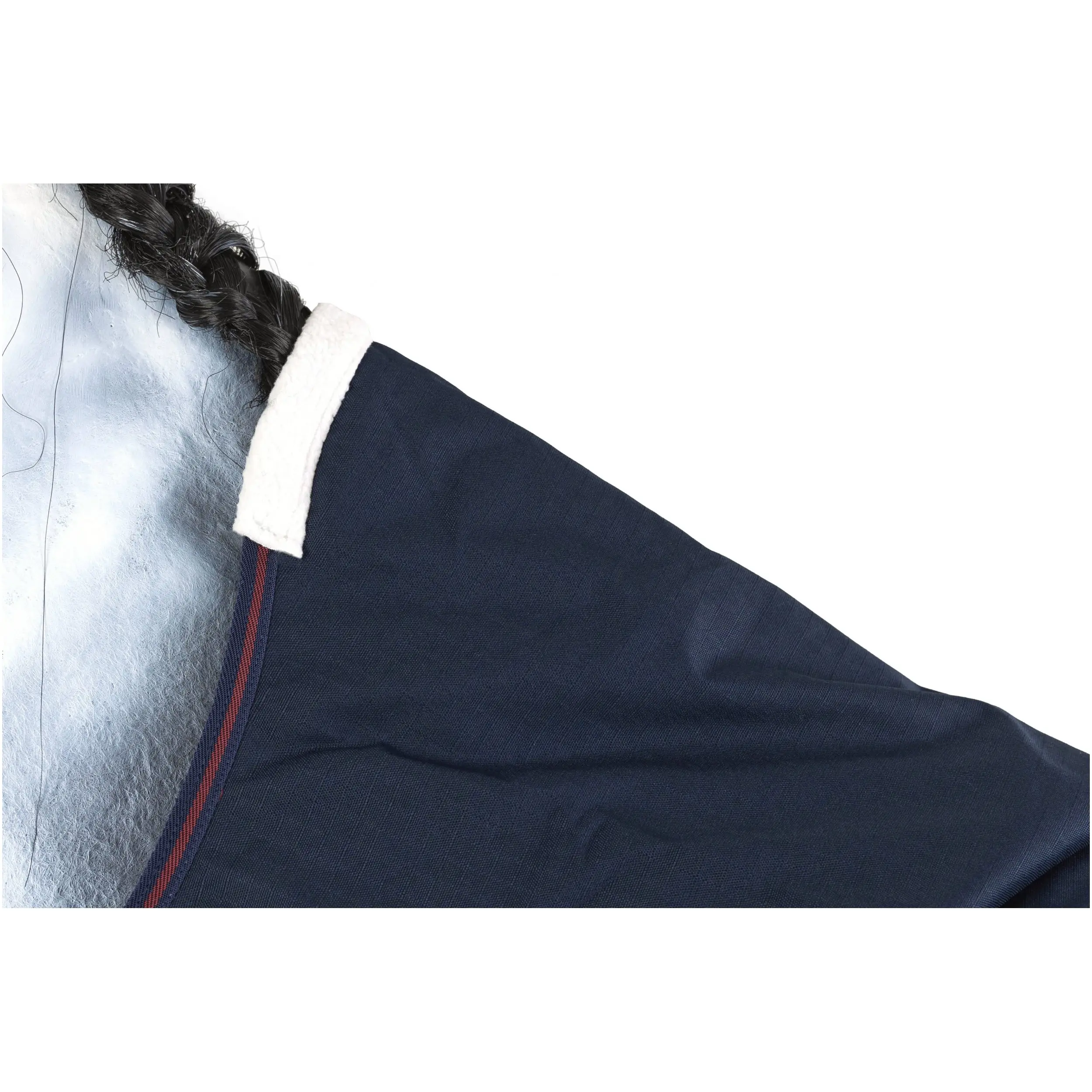 Weidedecke High Neck Polarfleece 600D BASICLINE marine/kastanie - Posten