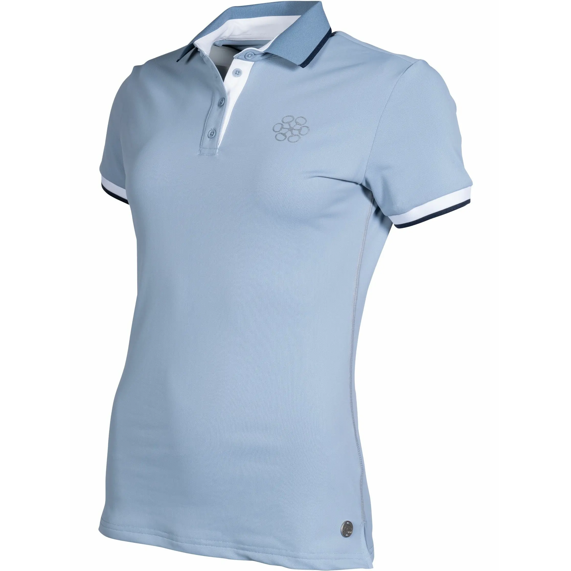 Damen Poloshirt BLOOMSBURY rauchblau