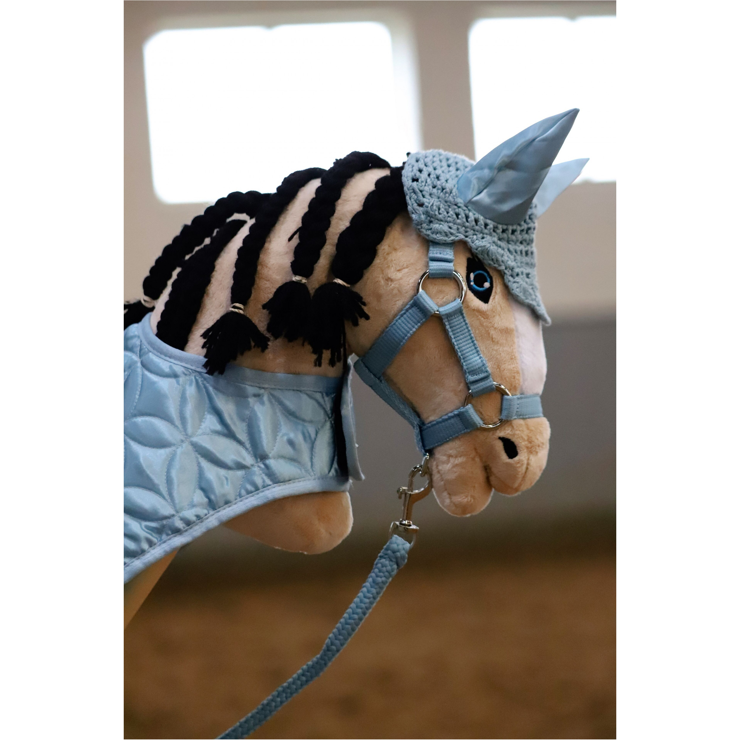 Decke HOBBY HORSING hellblau