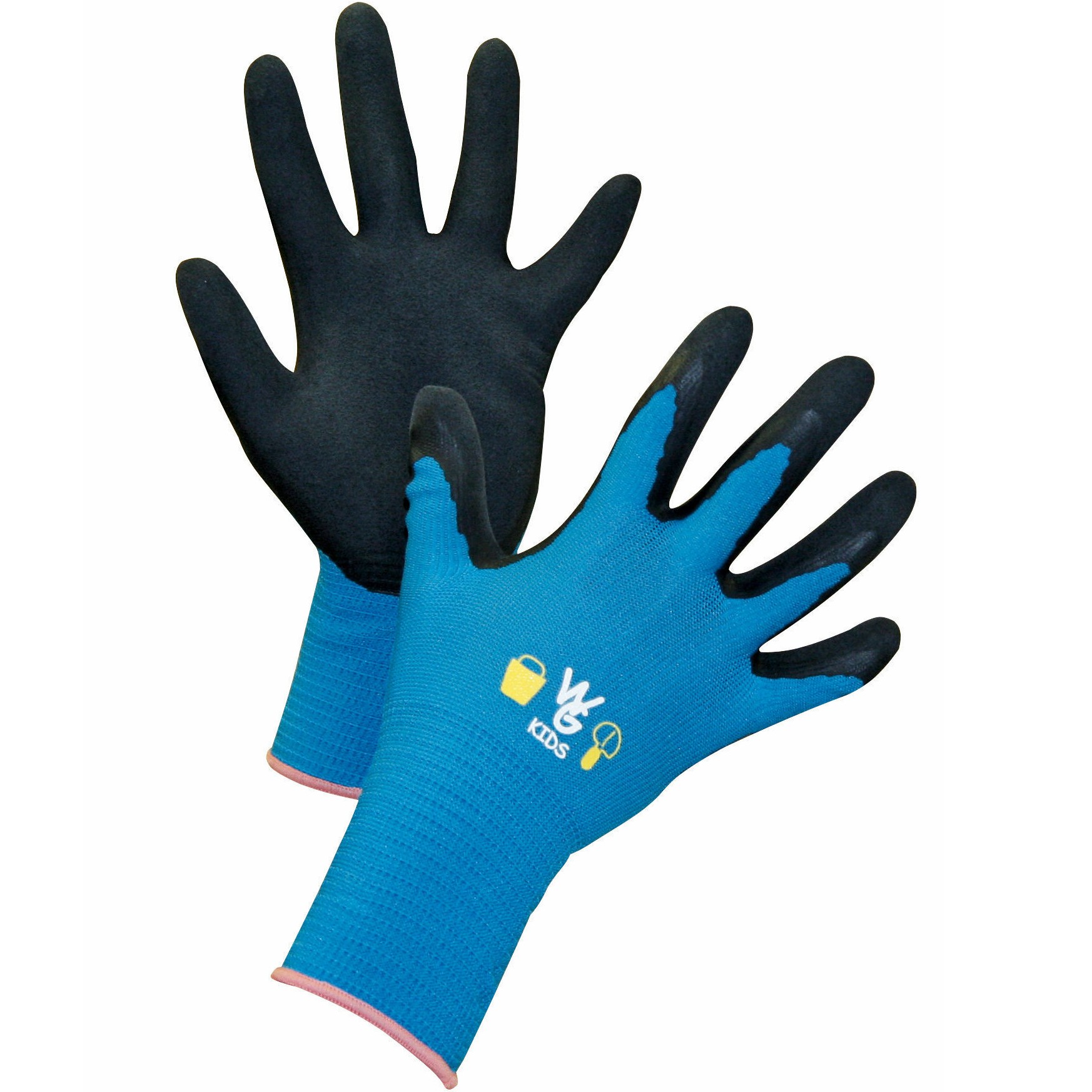 Kinder Handschuhe latexbeschichtet aquamarin