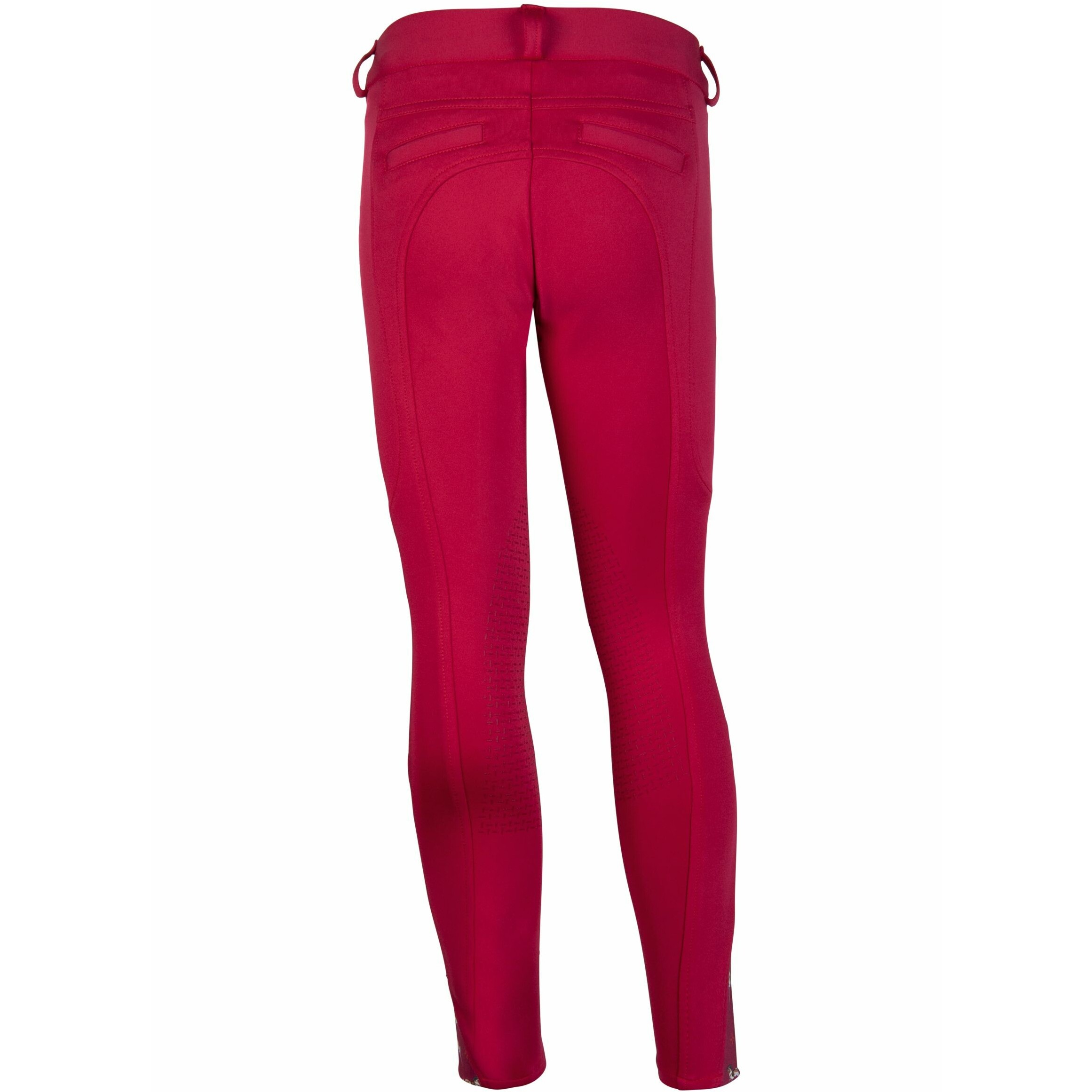 Kinder Reithose Silikon Kniebesatz ALLURE CHEVAL cranberry