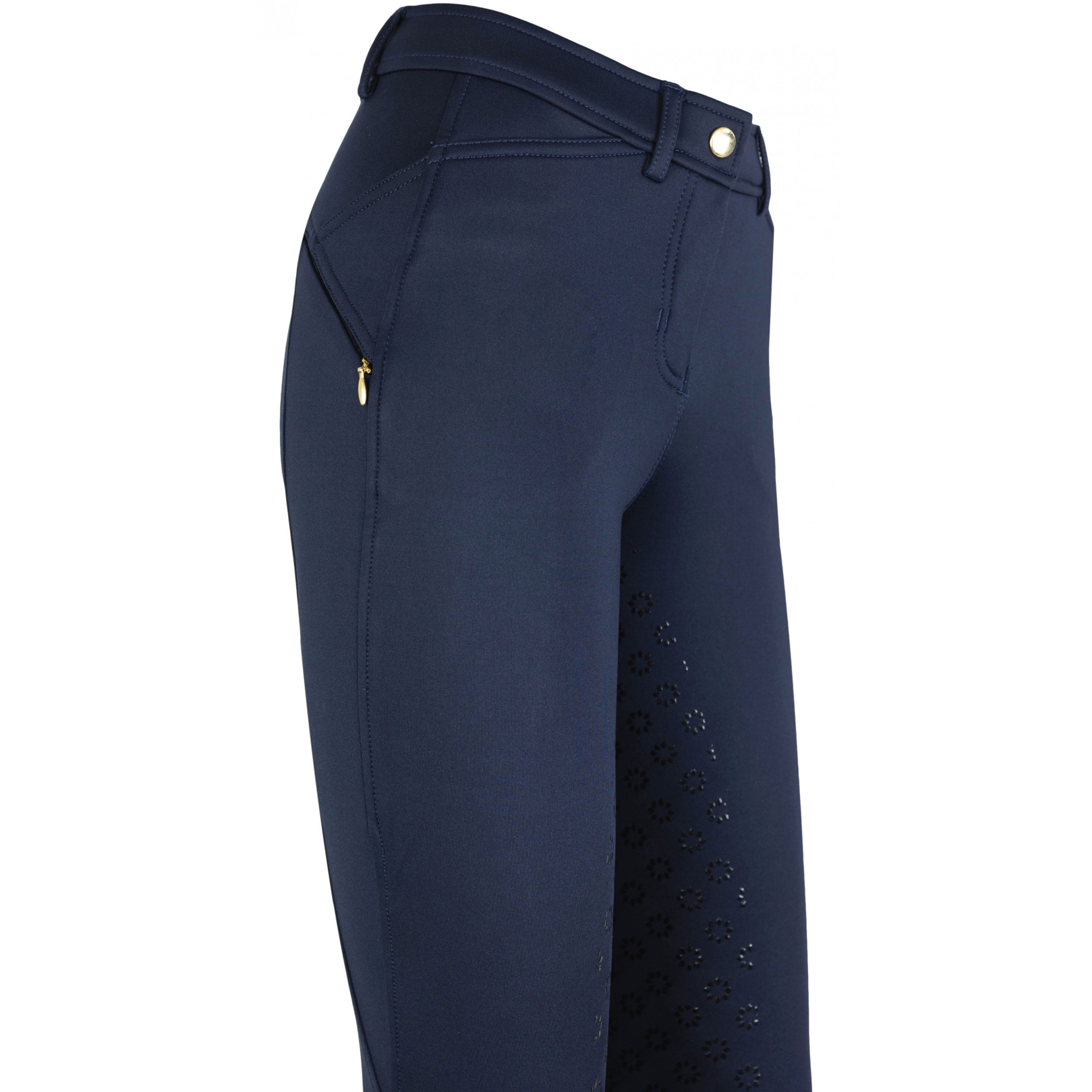 Winter Kinder Reithose Silikon Vollbesatz GRETA dark navy