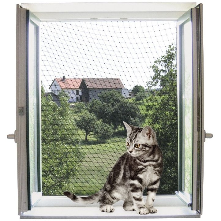 Katzenschutznetz transparent