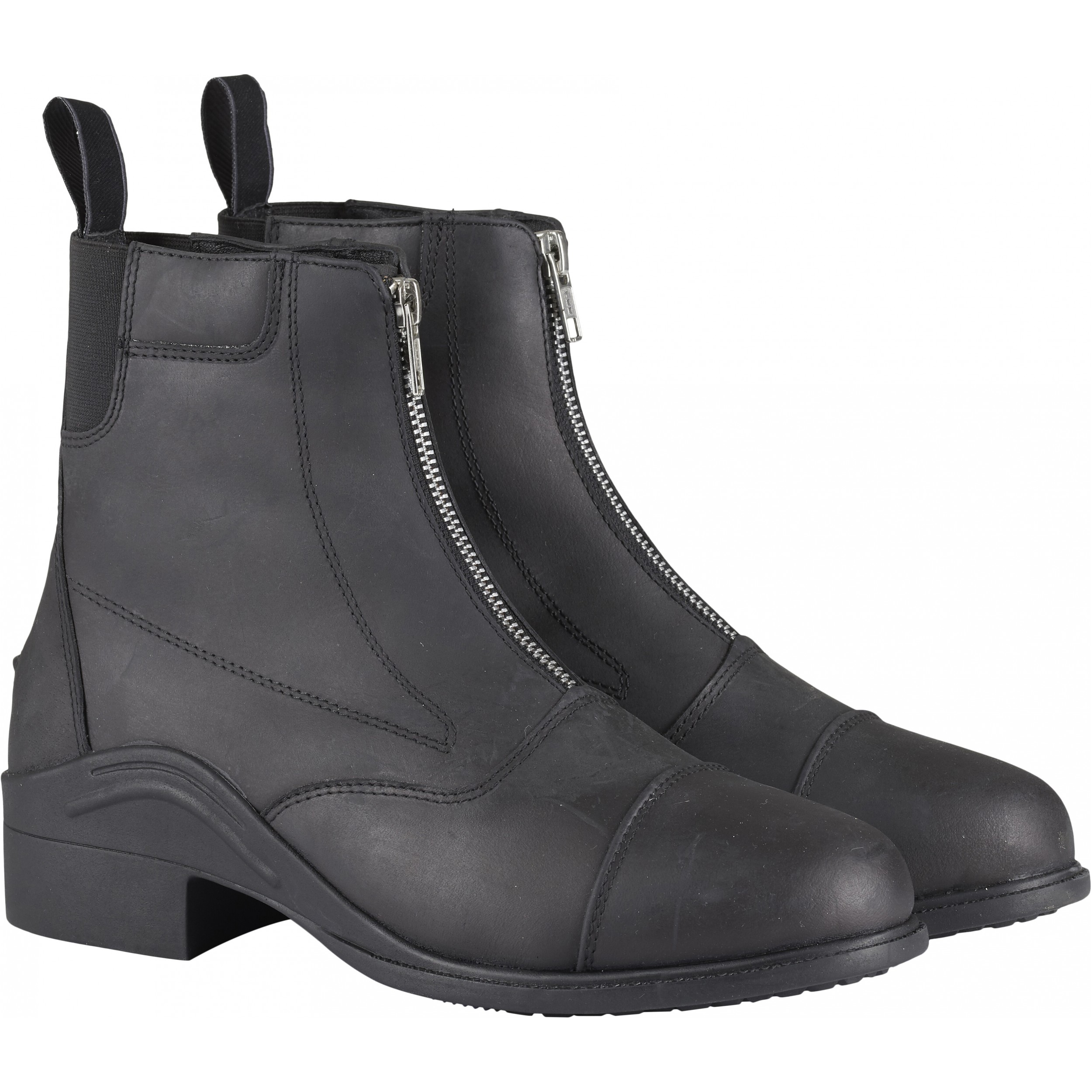 Damen Winterstiefeletten Zip CERINA Echtleder schwarz