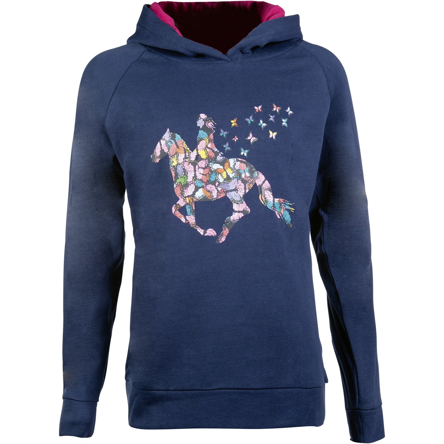 Kinder Hoody BUTTERFLY dunkelblau