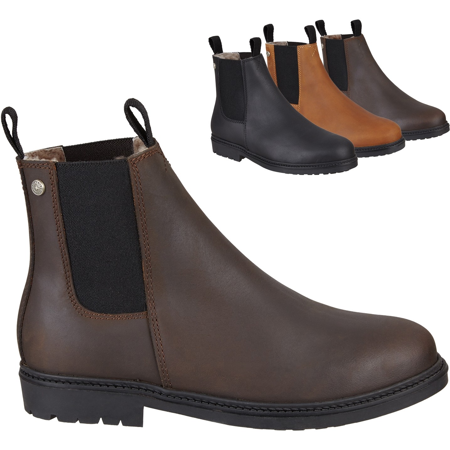 Winter Reitstiefeletten NEW WORK Echtleder chocolate