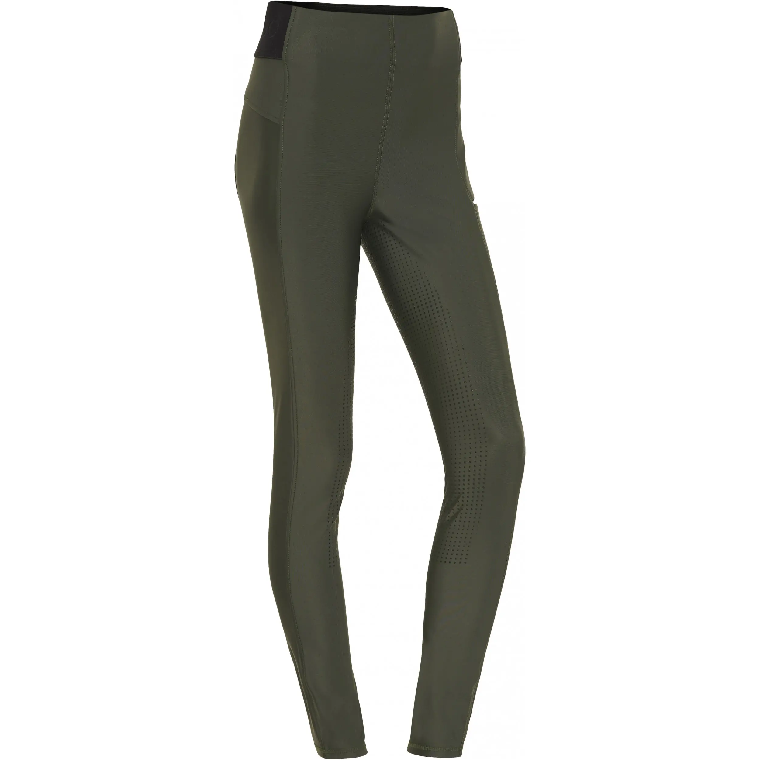 Damen Reitleggings Silikon Vollbesatz AROY mit hoher Taille forest