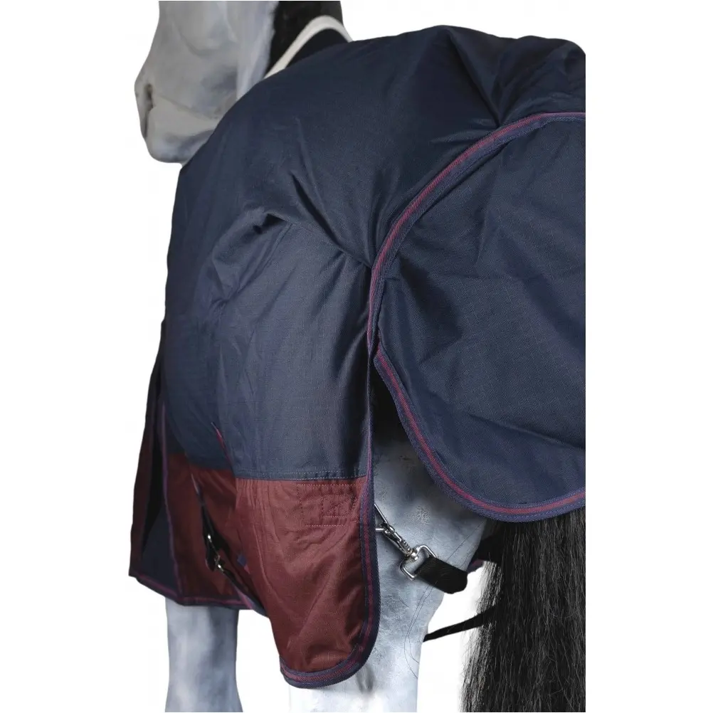 Weidedecke Polarfleece 600D BASICLINE marine/kastanie - Posten