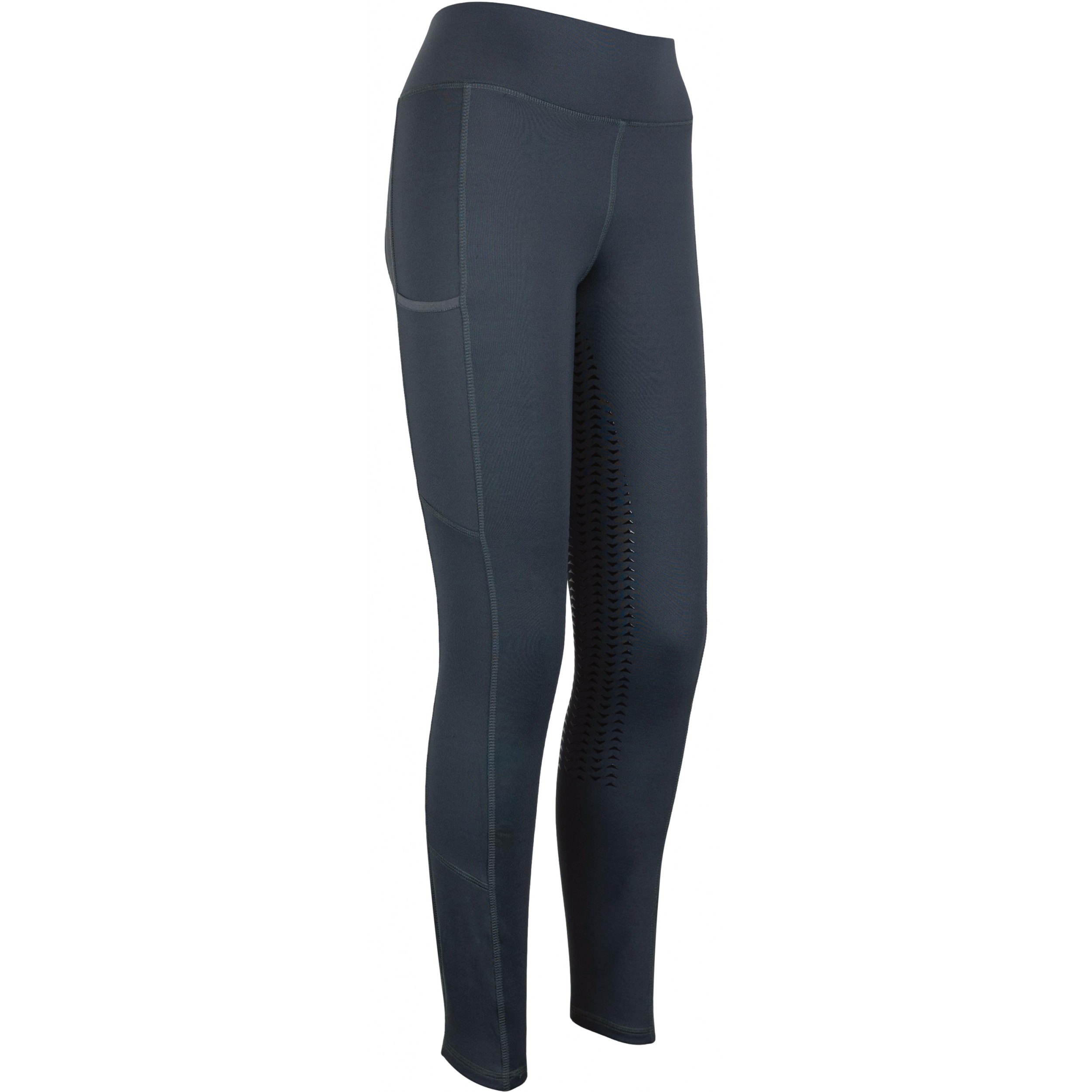 Winter Damen Reitleggings Silikon Vollbesatz EMILIA asphalt