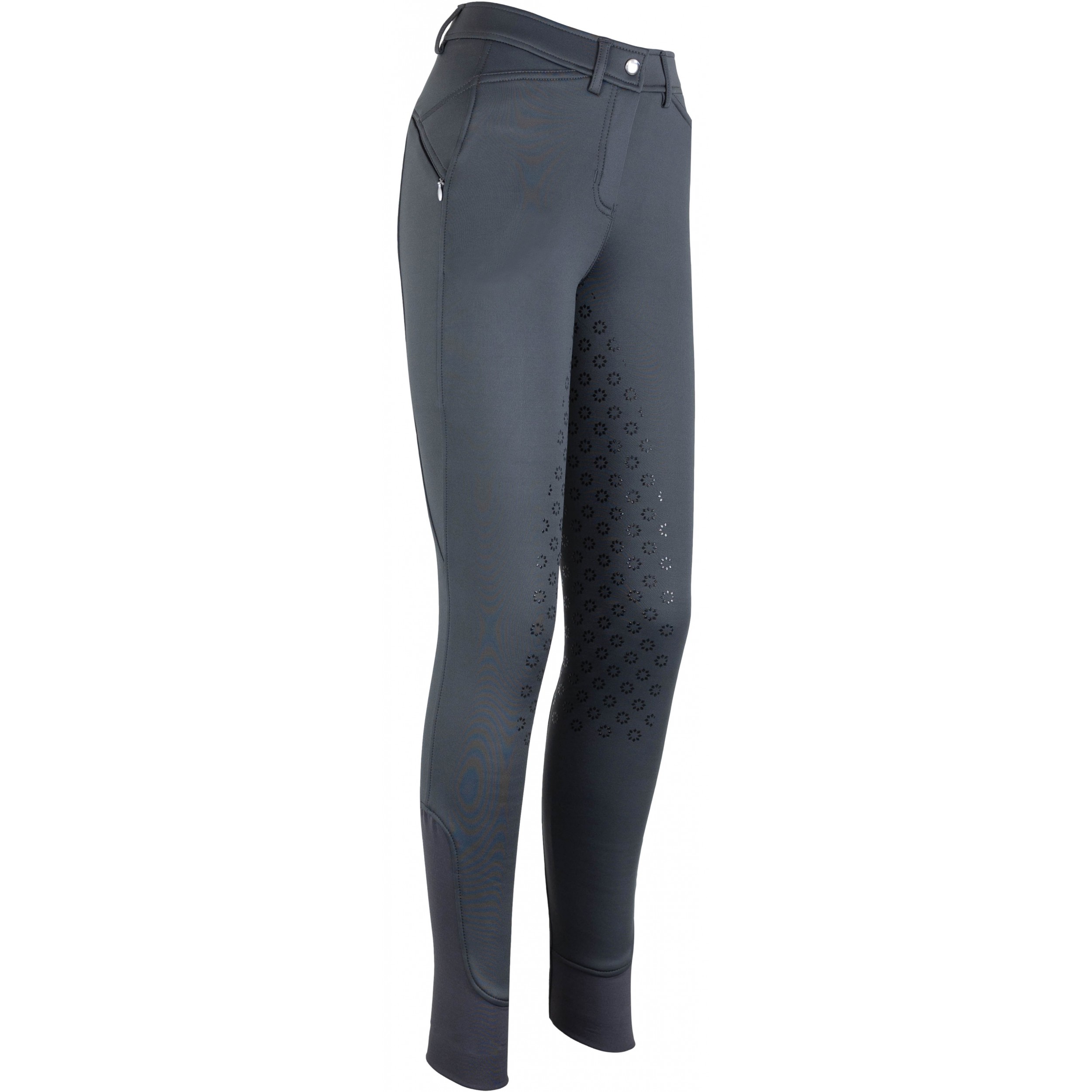 Winter Damen Reithose Silikon Vollbesatz GRETA graphite