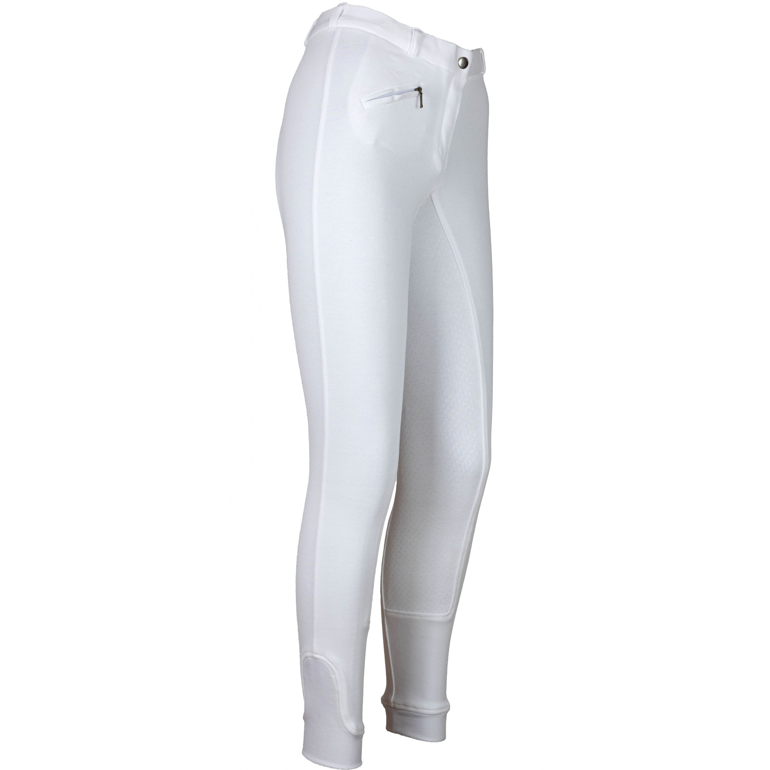 Damen Reithose Silikon Vollbesatz Flex BASICLINE weiß