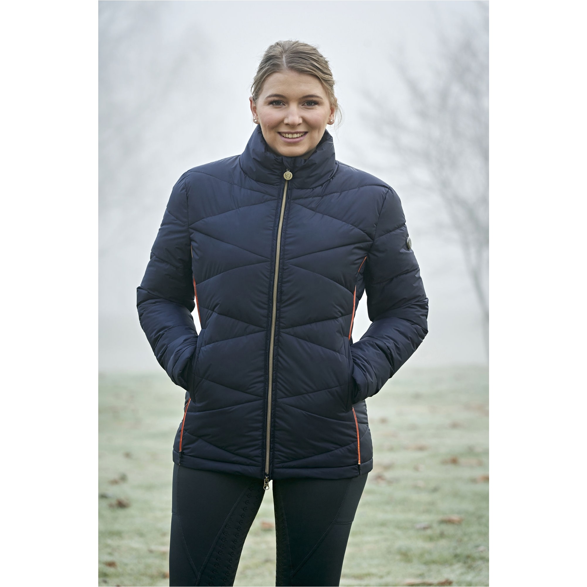 Damen Steppjacke LED dark navy