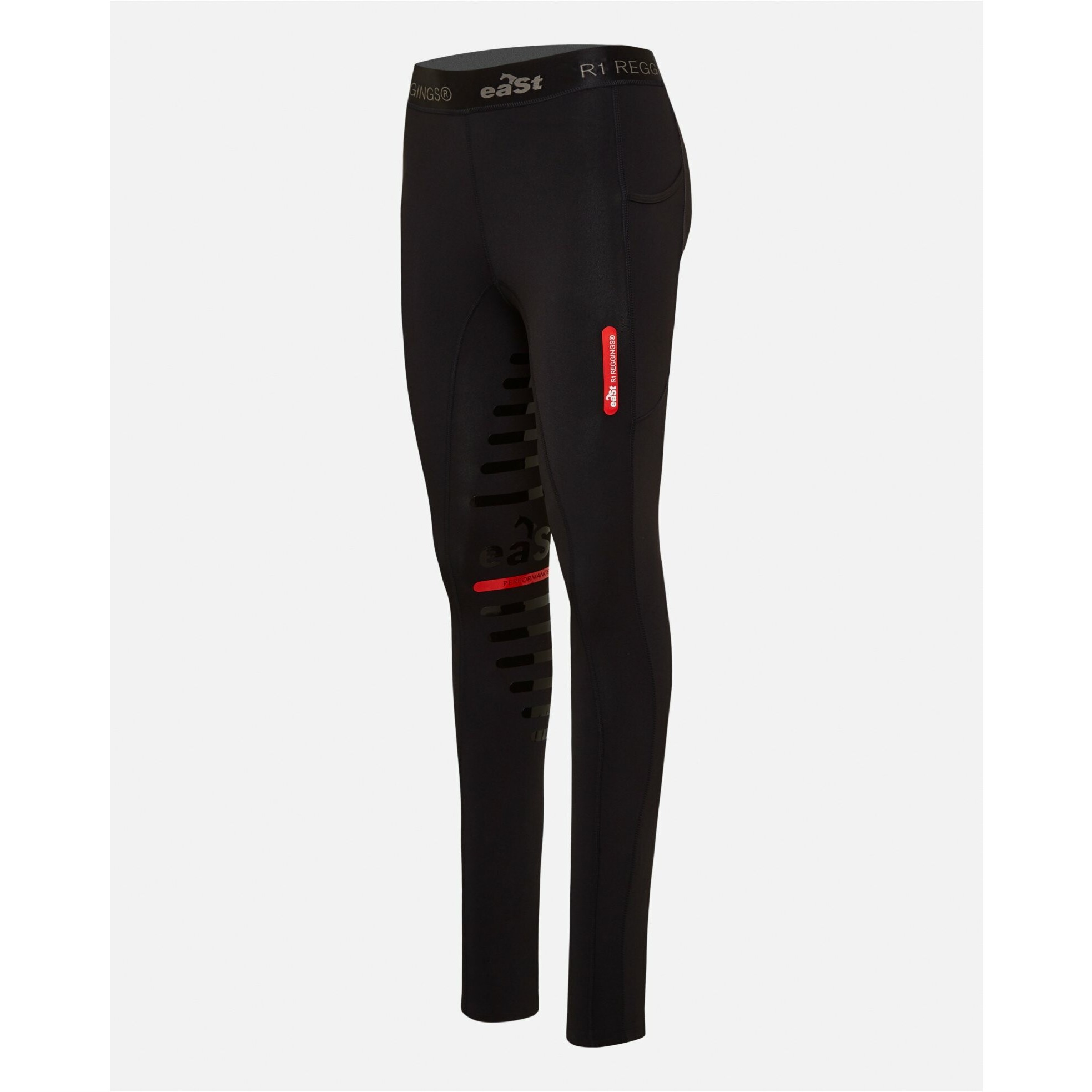 Damen Reitleggings Silikon Halbbesatz REGGINGS R1 schwarz