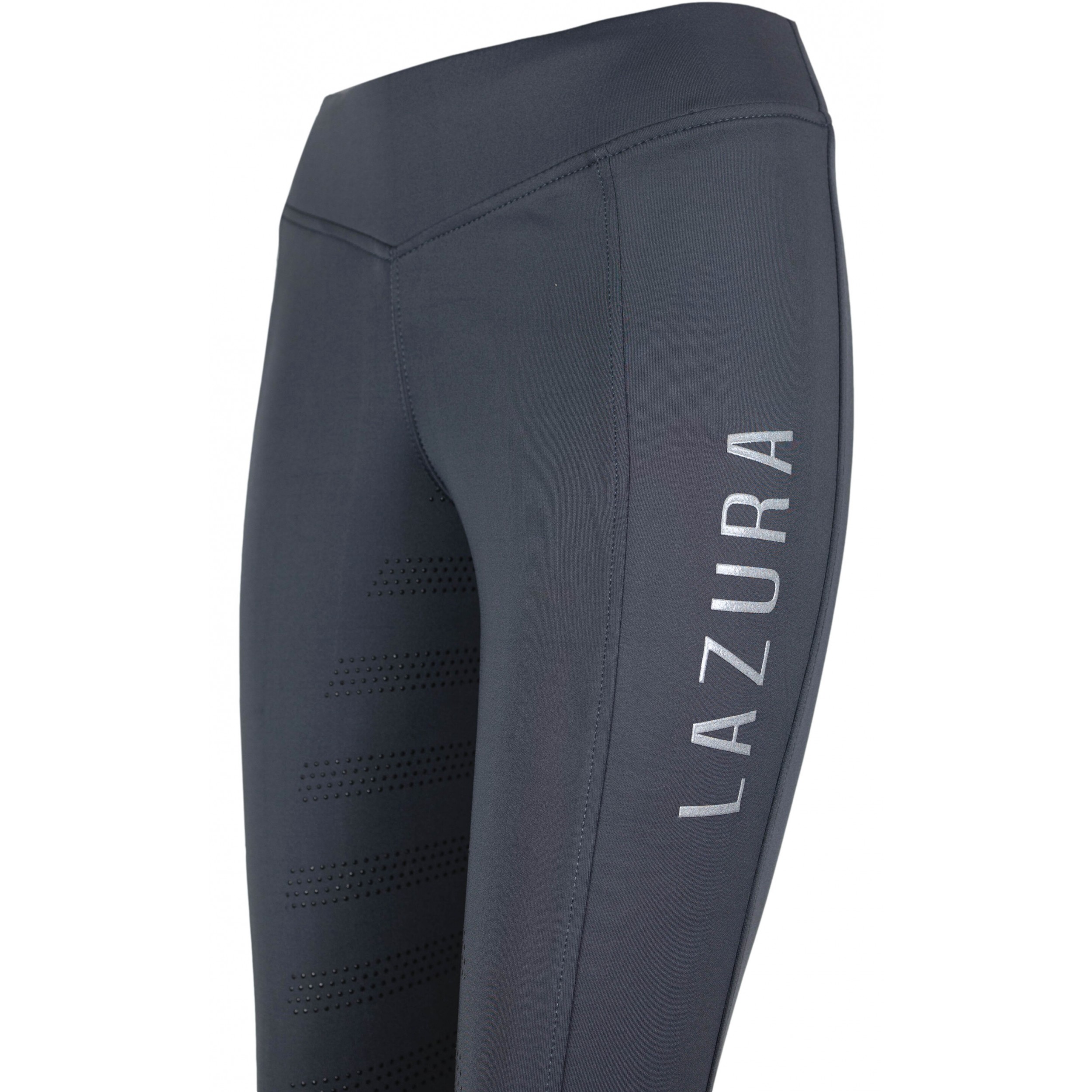 Damen Reitleggings Silikon Vollbesatz ARIELLA graphit