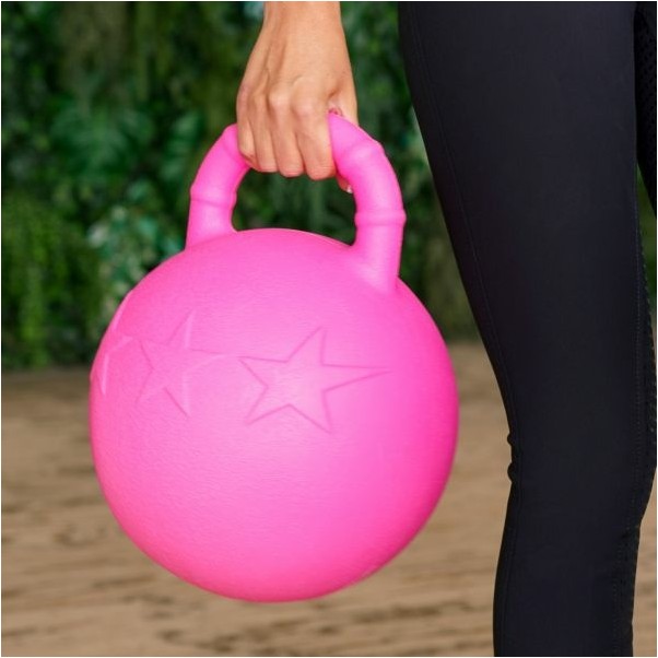 Fun Ball mit Griff IRH hot pink 25cm