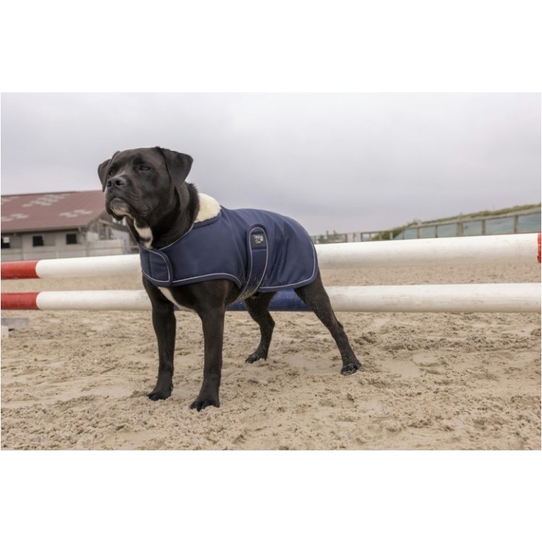 Hundemantel aus Nylon TEDDY marineblau