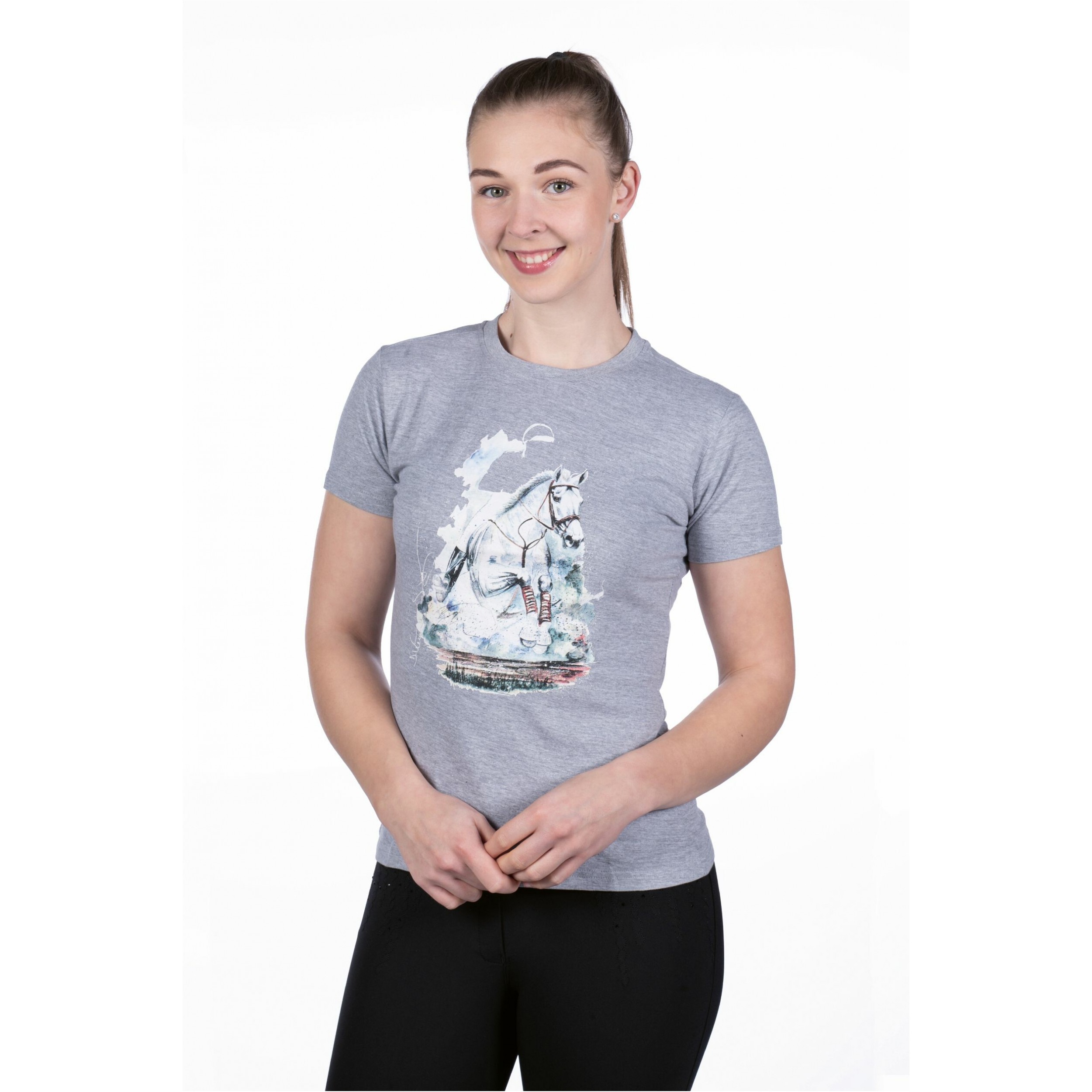 Damen T-Shirt Jan Künster SYDNEY hellgrau melange