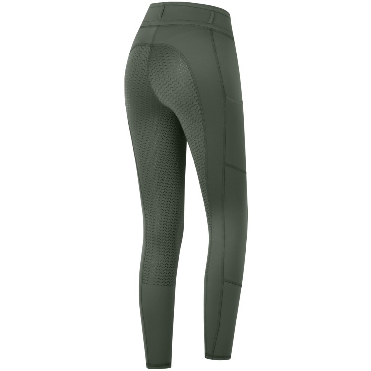 Damen Reitleggings Silikon Vollbesatz ELLA khaki