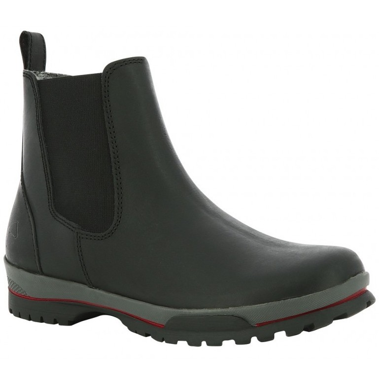 Winter Reitstiefeletten mit Lammfellfutter schwarz