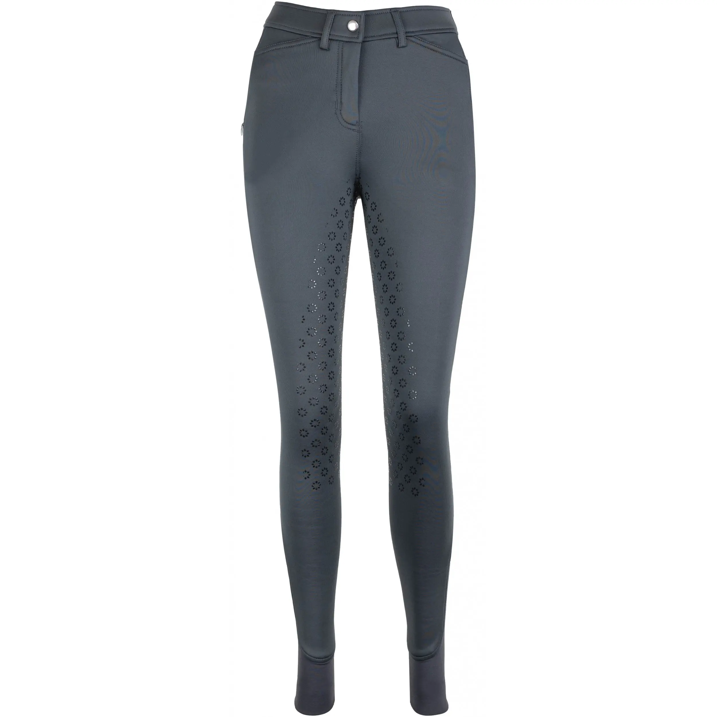 Winter Damen Reithose Silikon Vollbesatz GRETA graphite