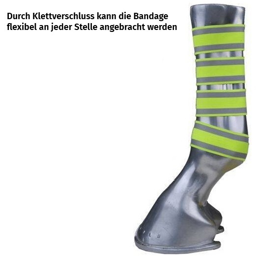 Bandage reflektierend (4 Stk.) neongelb