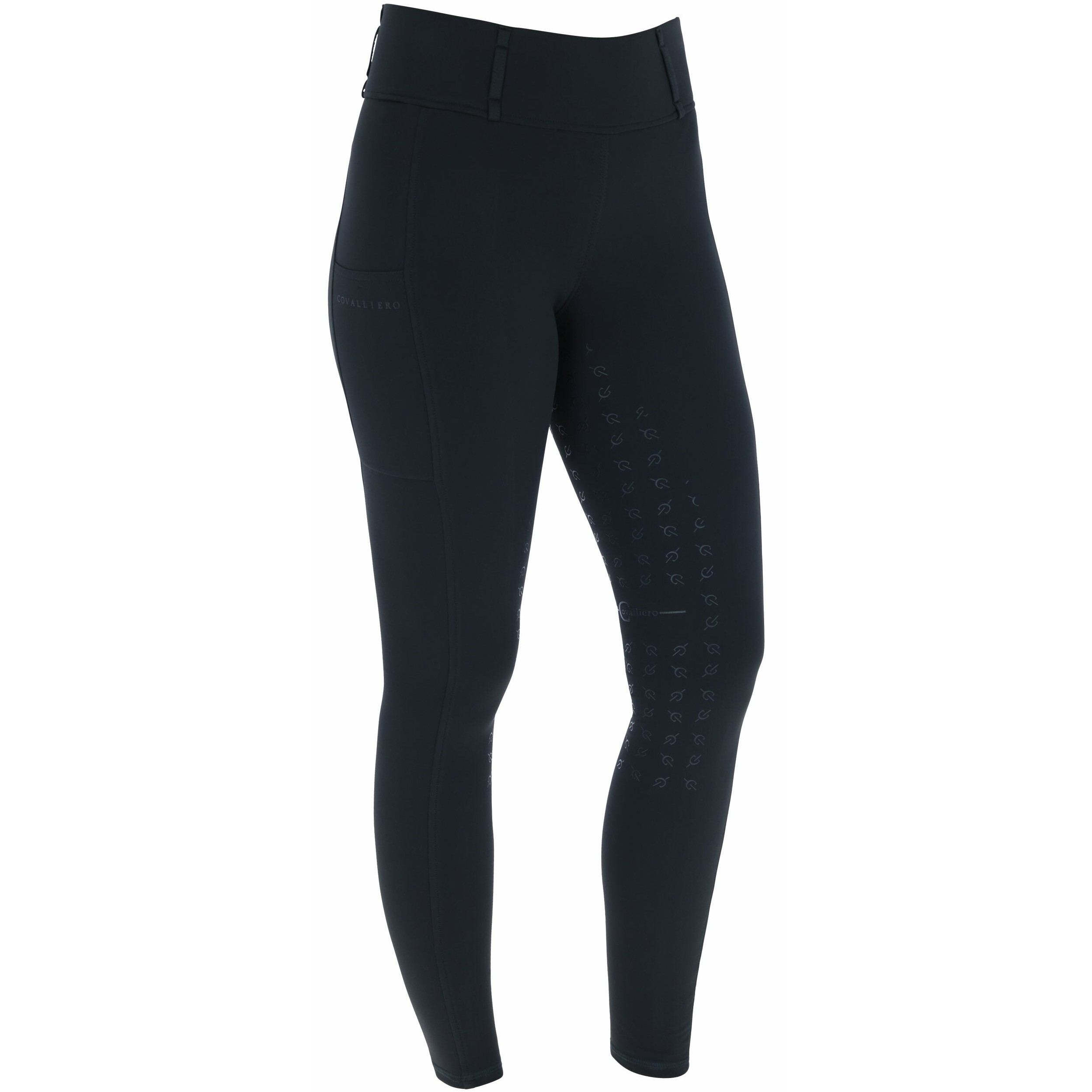 Damen Reitleggings Silikon Vollbesatz H/W24 black