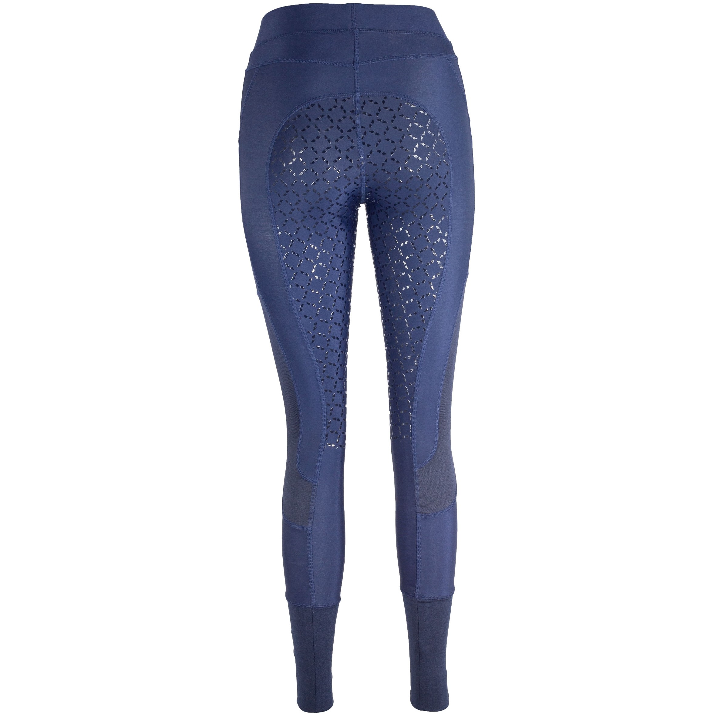 Damen Reitleggings Silikon Vollbesatz MESH dunkelblau