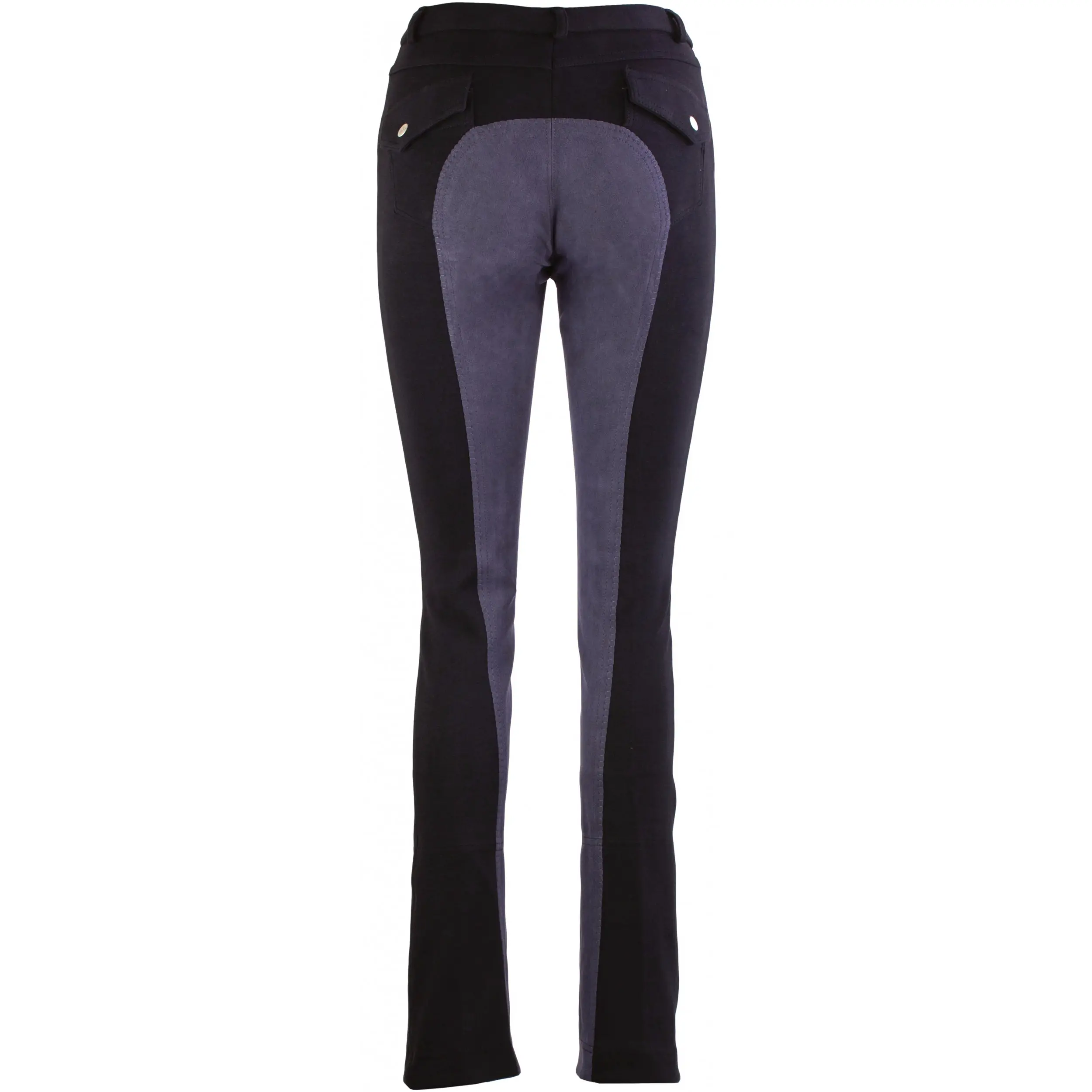 Damen Jodhpur Reithose Vollbesatz COMFORT schwarz/dunkelgrau