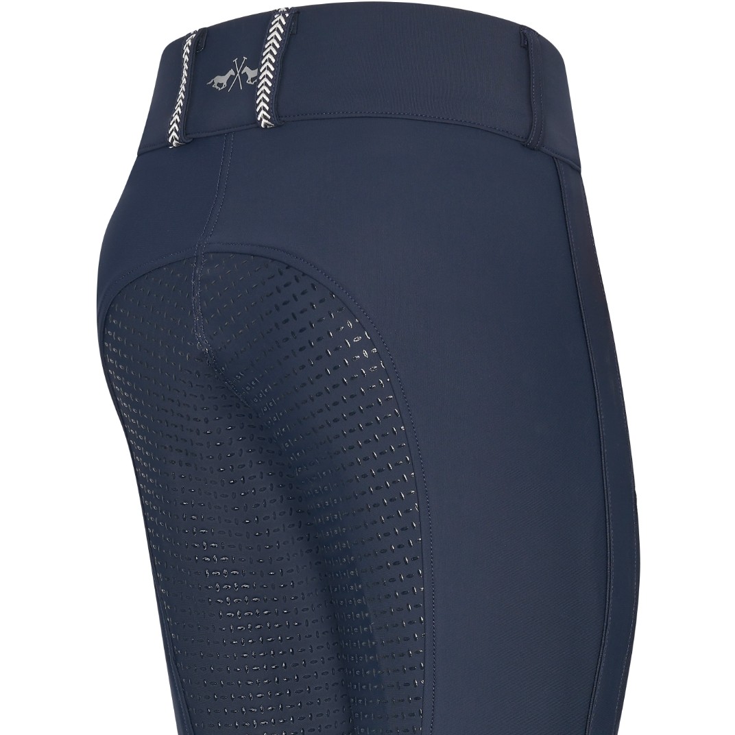 Damen Reitleggings Silikon Vollbesatz HVPIsabell navy