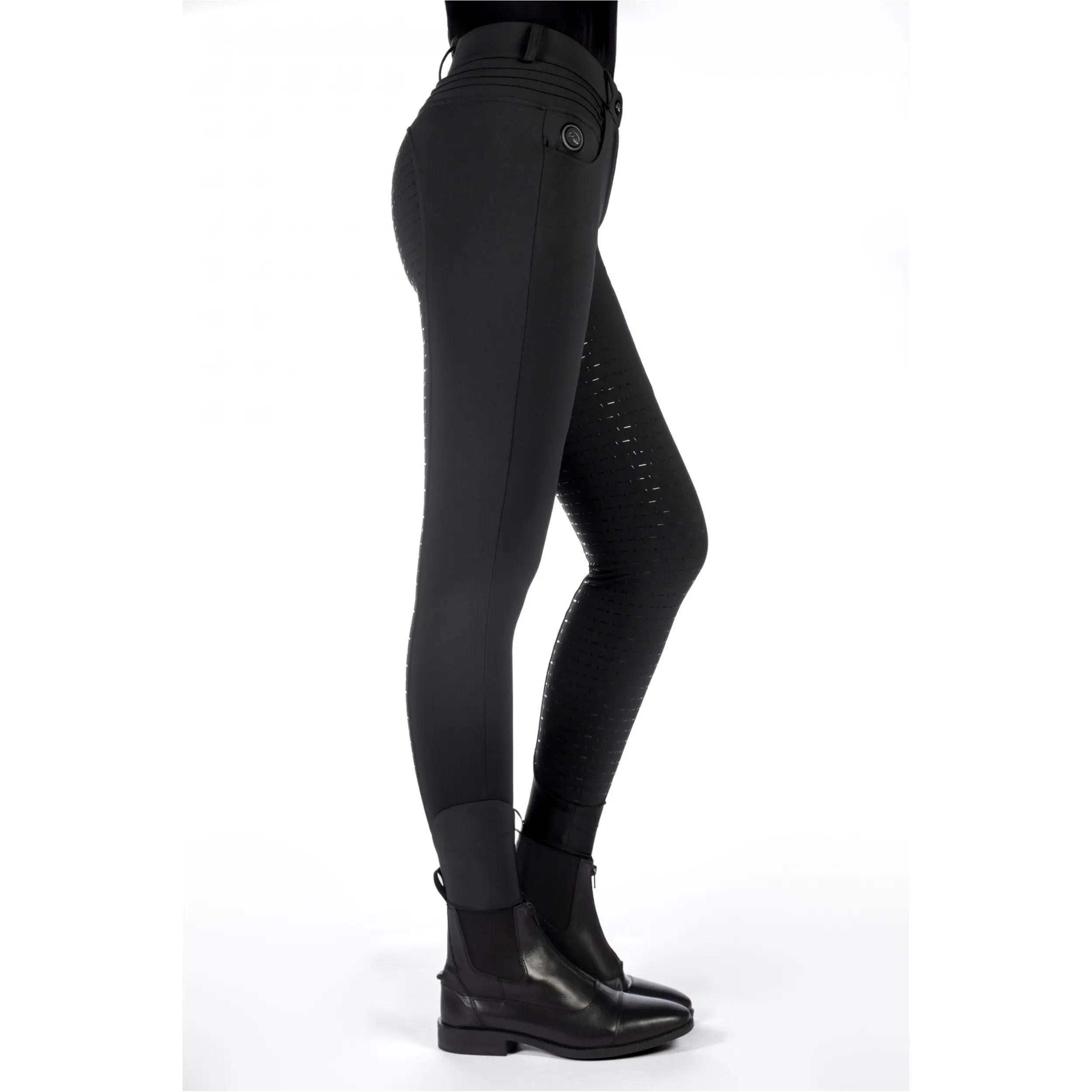 Winter Damen Heizreithose Silikon Vollbesatz COMFORT STYLE schwarz