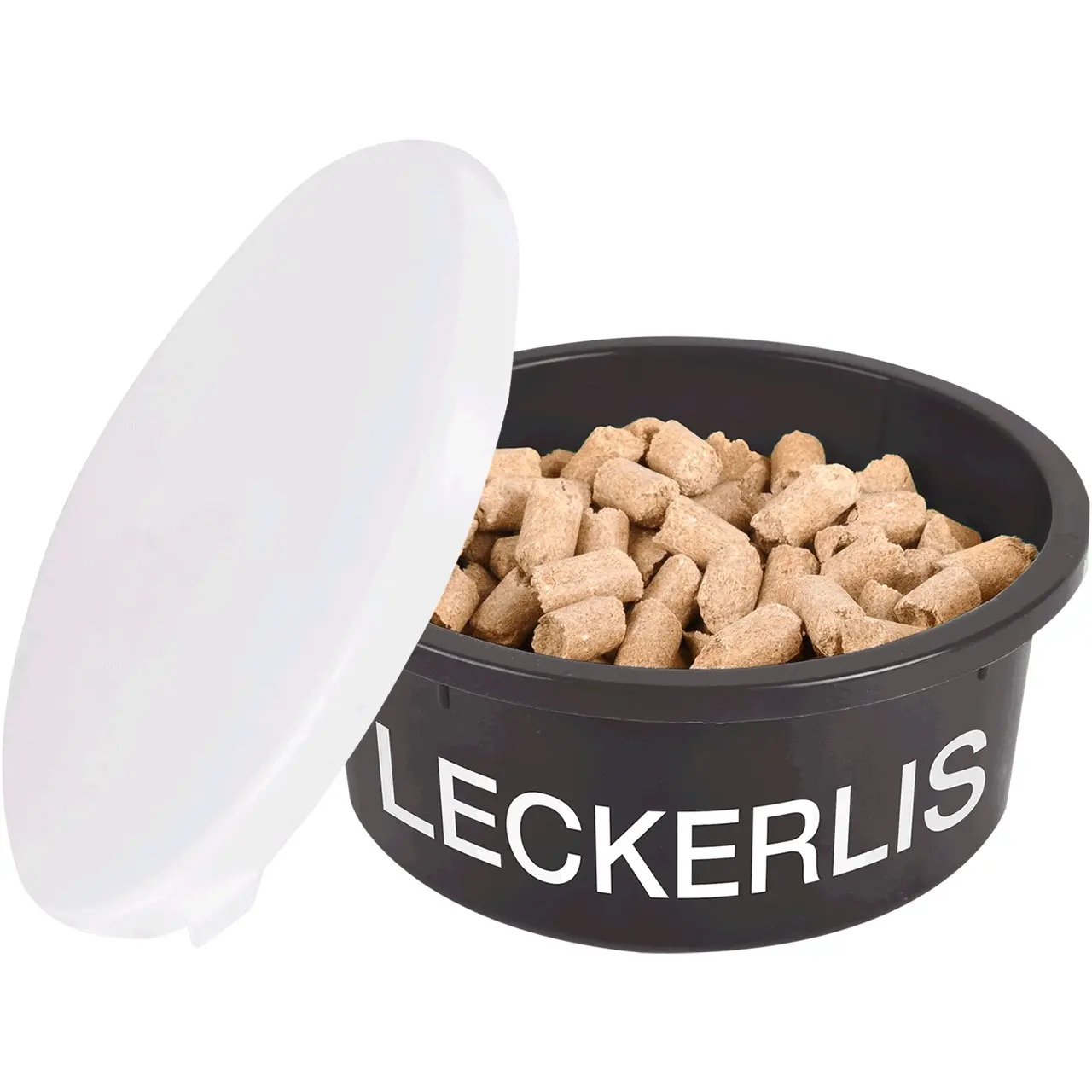 Leckerlischale mit Deckel grau 2L