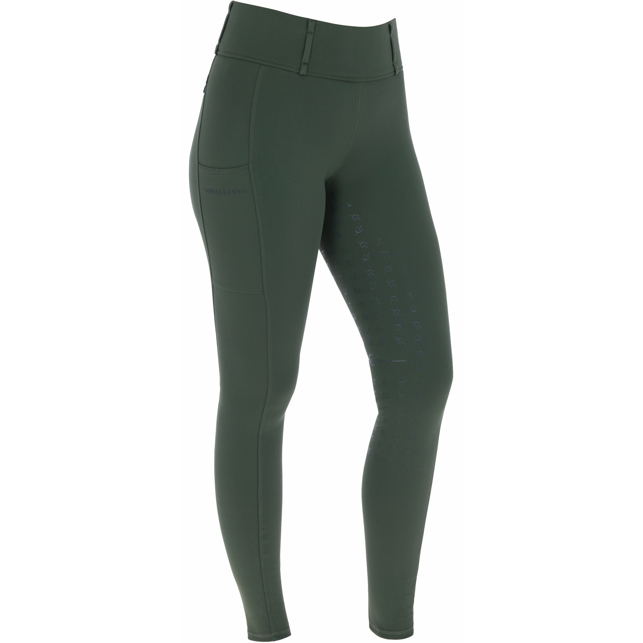 Damen Reitleggings Silikon Vollbesatz H/W24 opal green