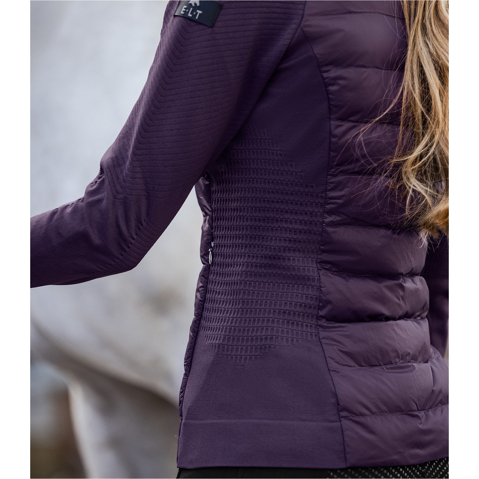 Damen Hybrid Steppjacke OREGON dunkelviolett