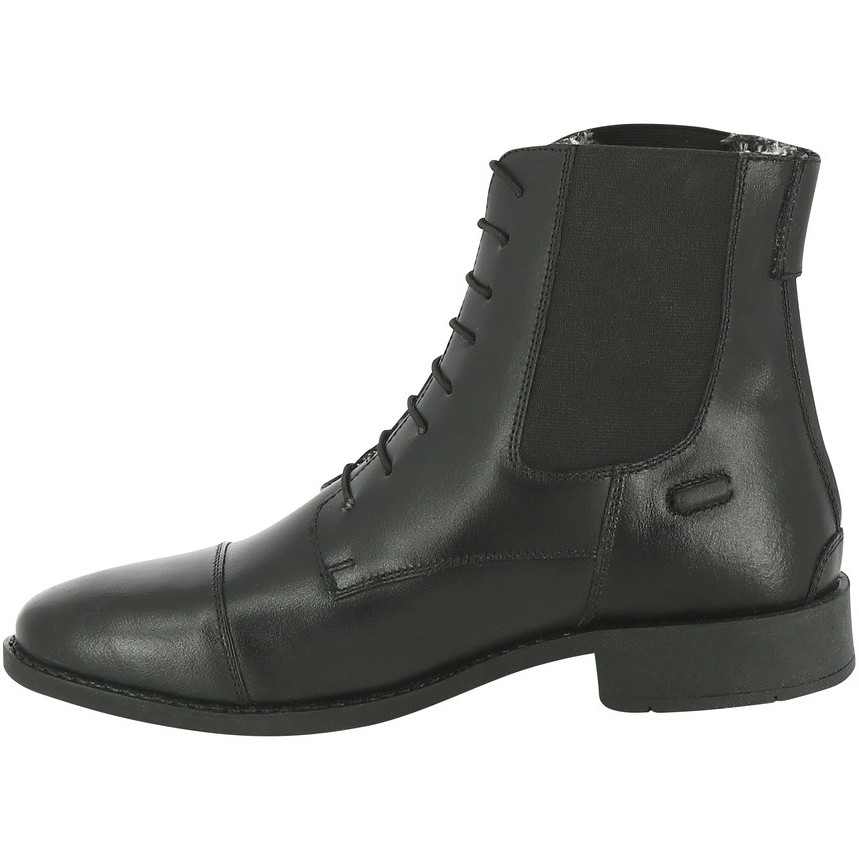 Winter Reitstiefeletten LACETS Leder schwarz